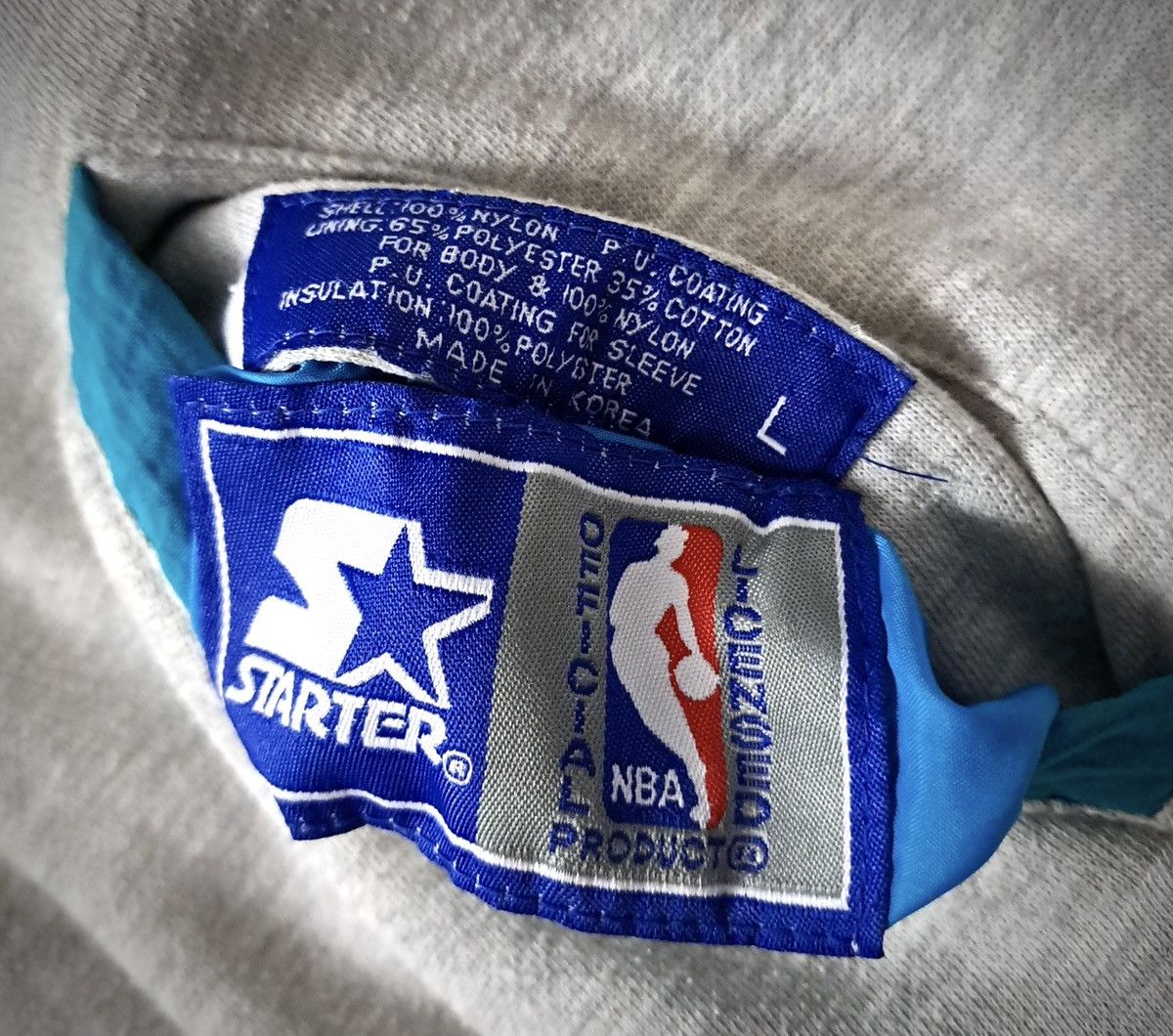 NBA STARTER x CHARLOTTE HORNETS x Vintage Rare 90s Jacket Size US L / EU 52-54 / 3 - 8 Thumbnail