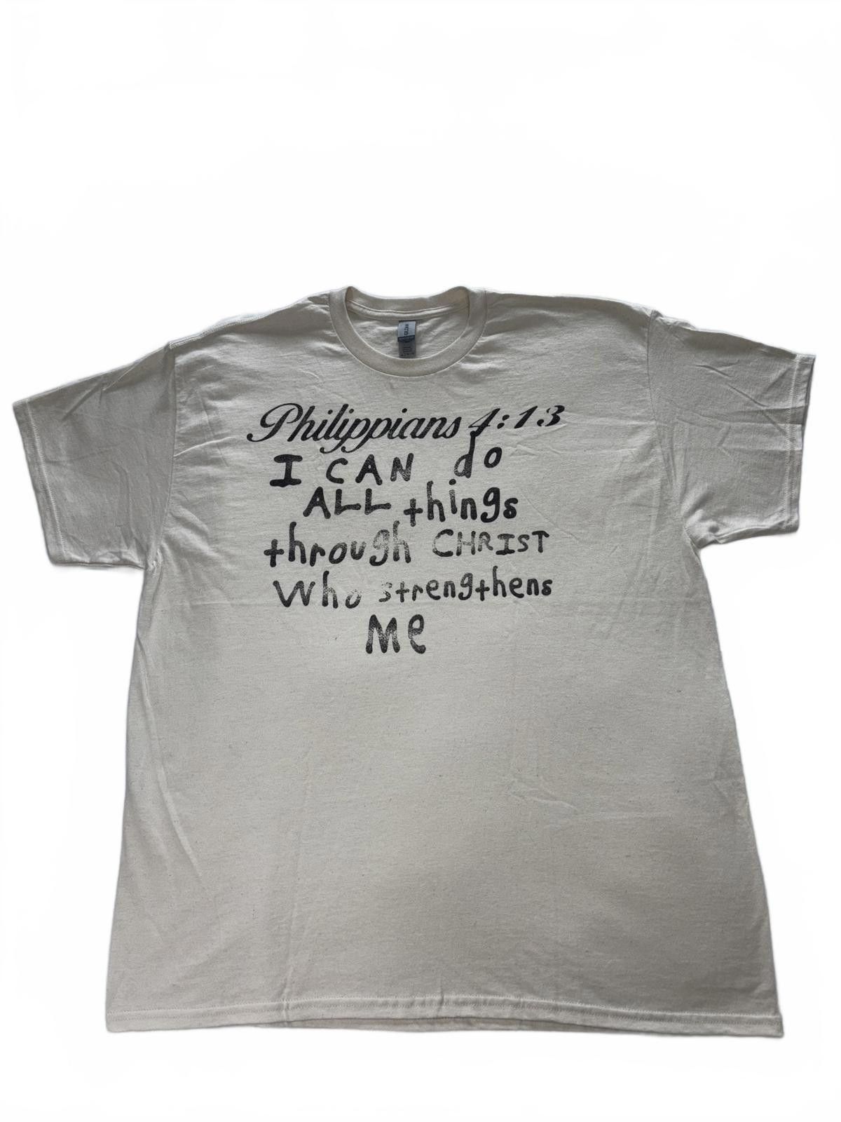 Gildan Philippians 4:13 Inspirational Graphic T-Shirt Size US XL / EU 56 / 4 - 1 Thumbnail