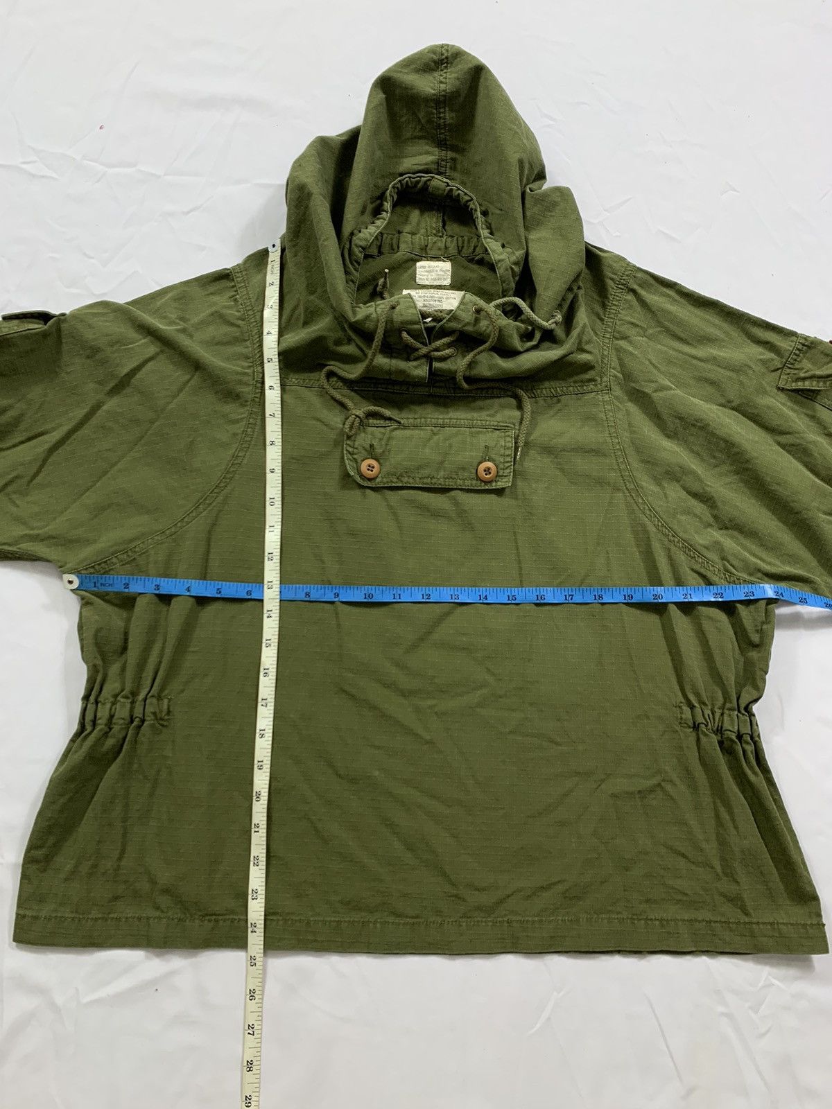 Vintage Vintage Military Rip Stop Poplin Jacket Hoodie Size US L / EU 52-54 / 3 - 7 Thumbnail