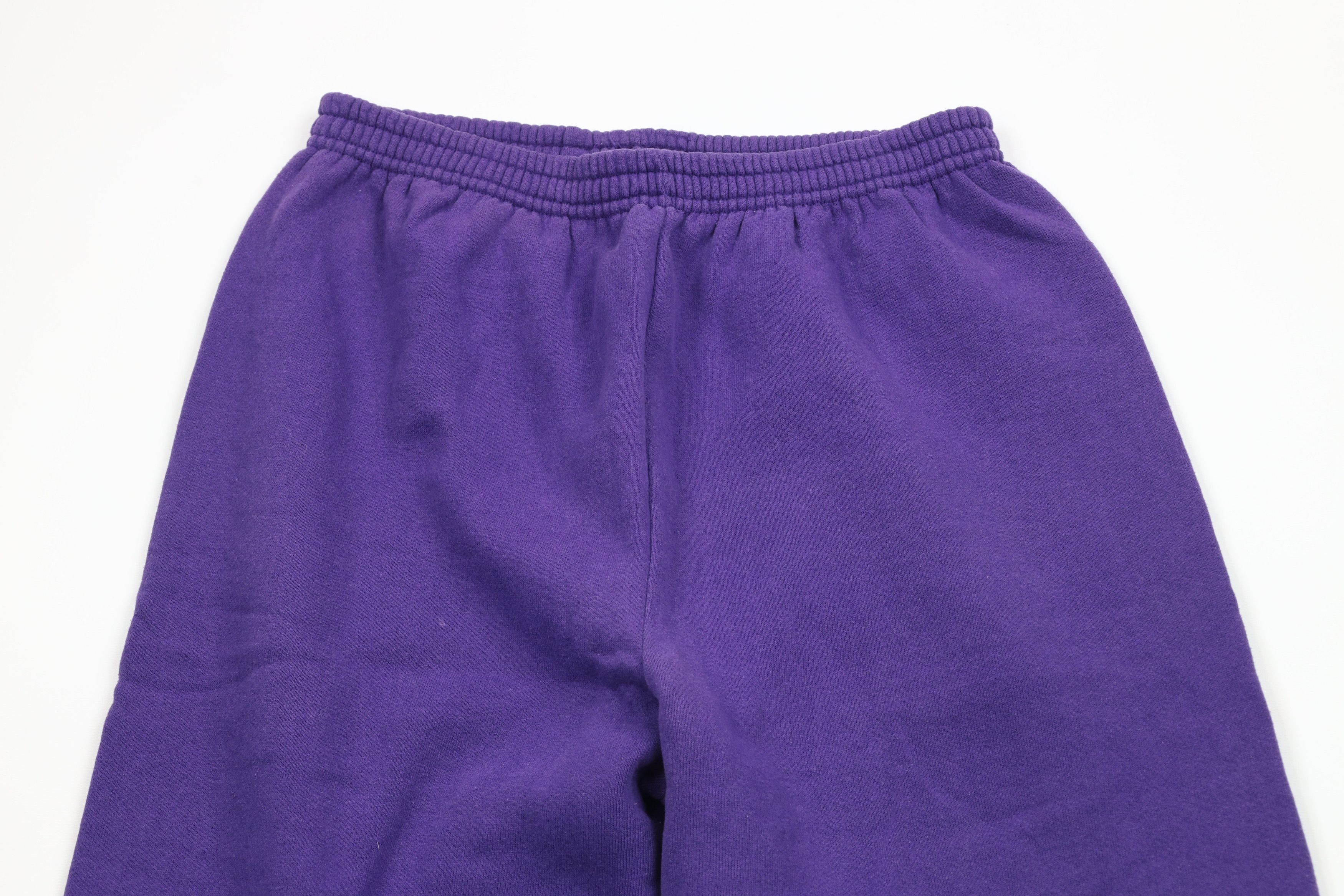 Vintage Vintage 90s Streetwear Blank Sweatpants Joggers Purple USA Size 28" / US 6 / IT 42 - 2 Thumbnail