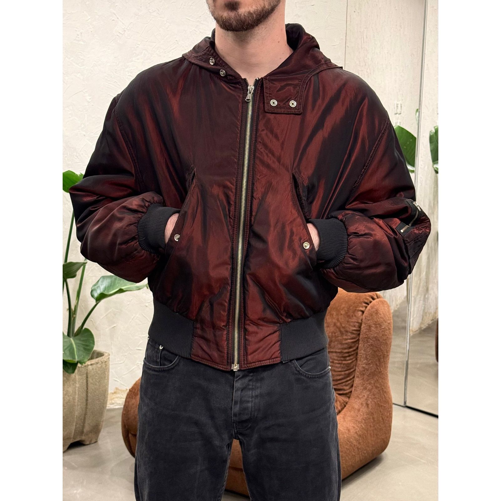 Jean Paul Gaultier 1990s Jean Paul Gaultier iridescent bomber jacket Size L / US 10 / IT 46 - 2 Thumbnail