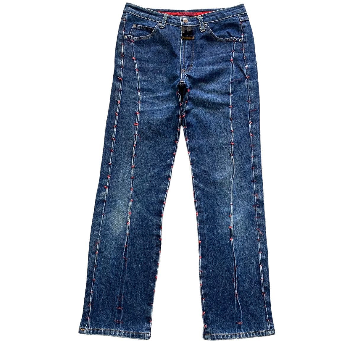 Marithe + Francois Girbaud Marithe Francois Girbaud Denim Bondage Jeans Size 28" / US 6 / IT 42 - 1 Thumbnail