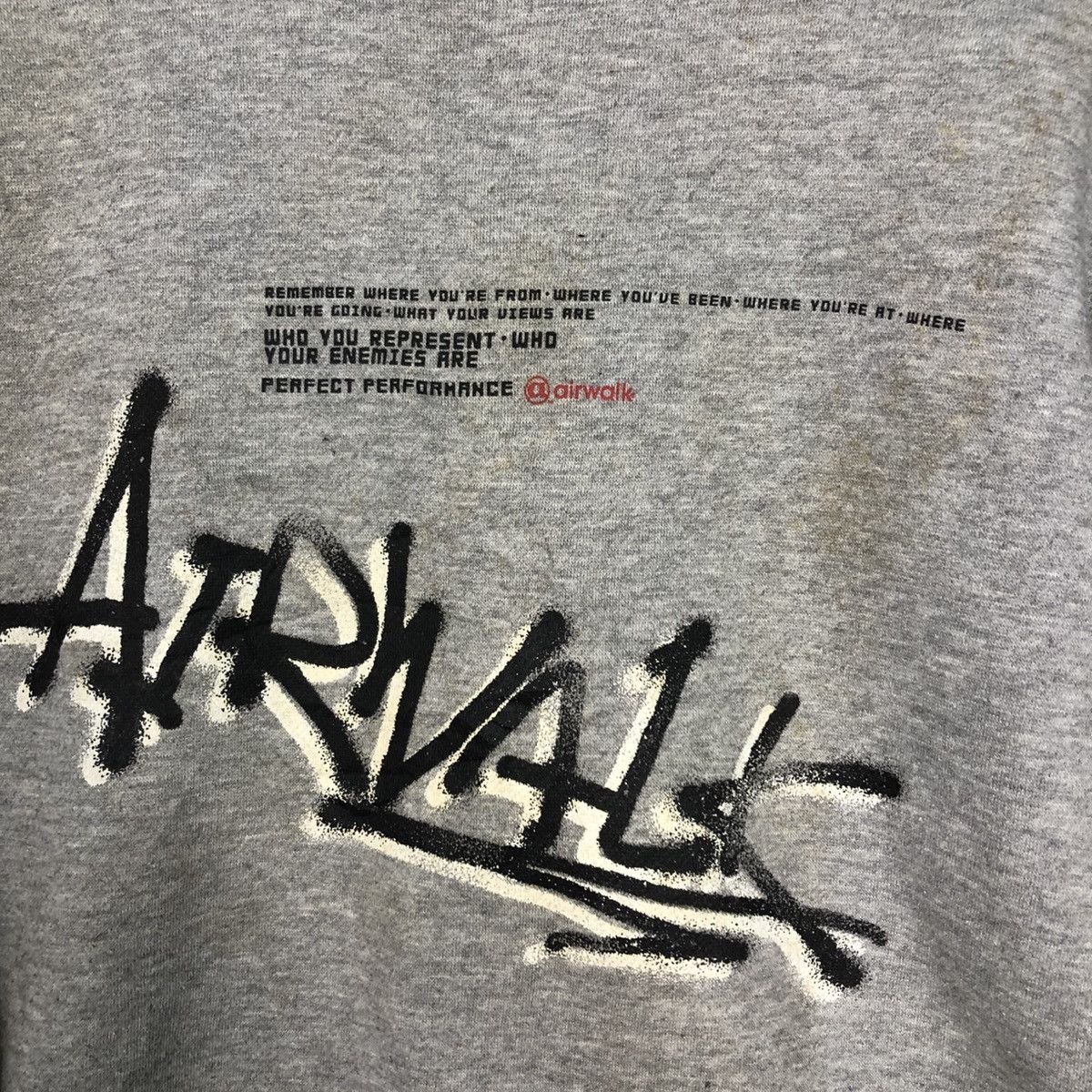Japanese Brand 📌Vintage Sweatshirt Crewneck Airwalk Spell Out Big Logo Size US M / EU 48-50 / 2 - 14 Thumbnail