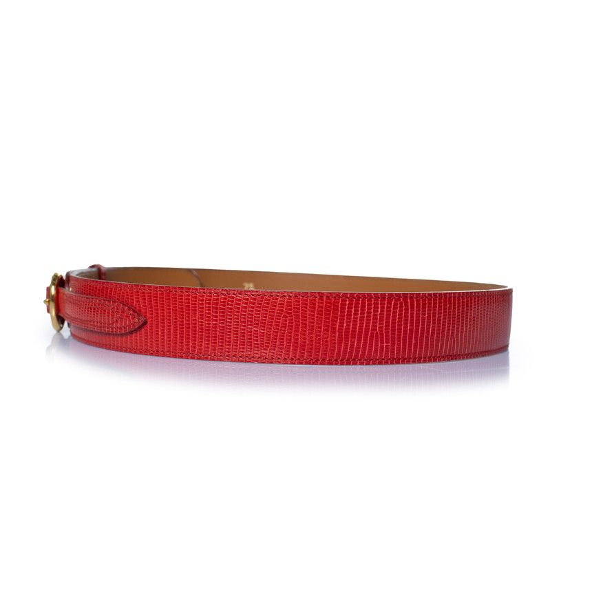 Other Harel Paris, Lizard leather waist belt in red Size ONE SIZE - 2 Thumbnail