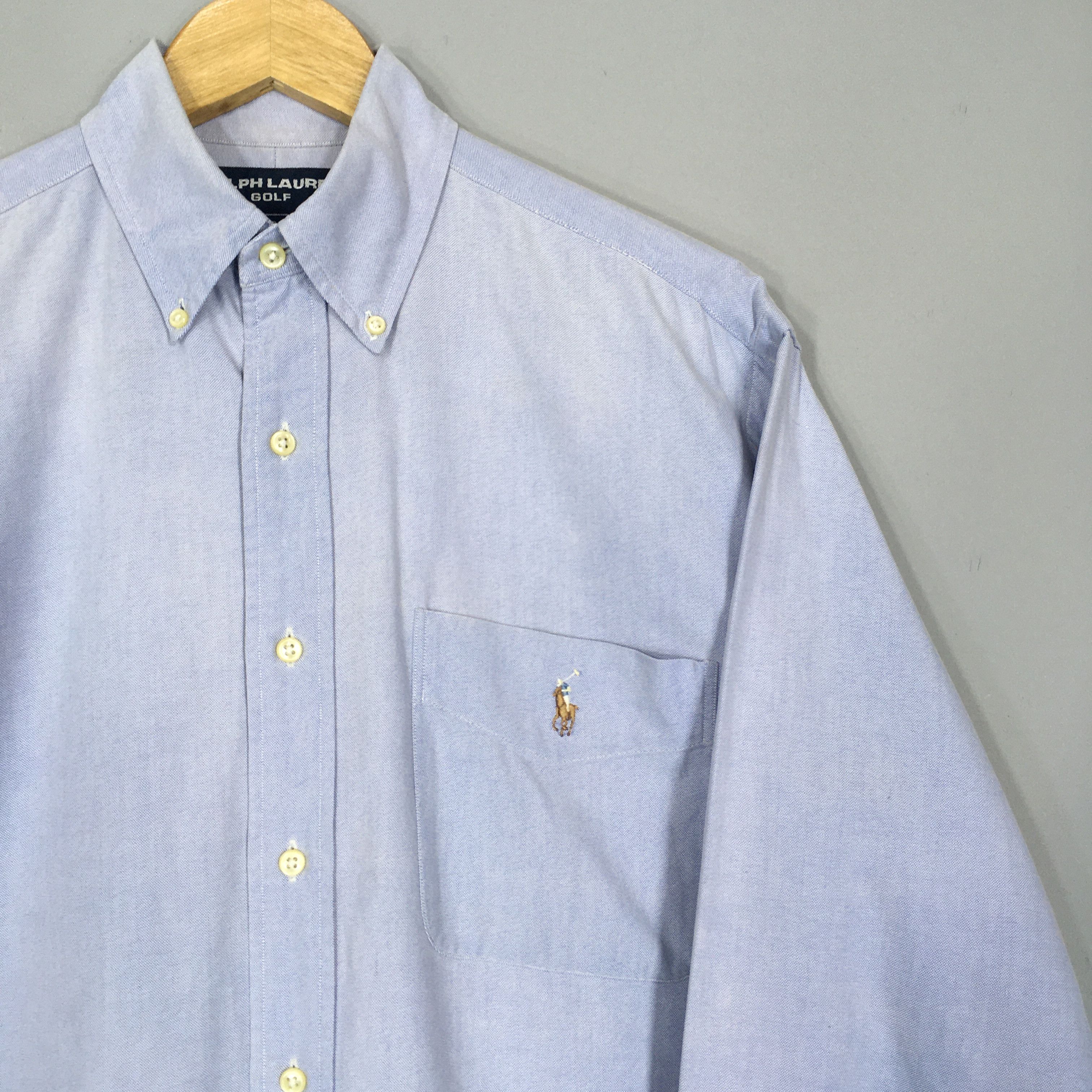 Polo Ralph Lauren Vintage 90s Ralph Lauren Golf Plain Oxfords Shirt Small Size US S / EU 44-46 / 1 - 2 Thumbnail