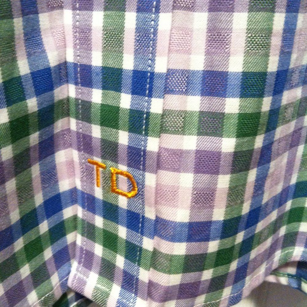 Thomas Dean THOMAS DEAN MENS NEW PLAID COTTON CASUAL SHIRT SIZE: M Size US M / EU 48-50 / 2 - 9 Thumbnail