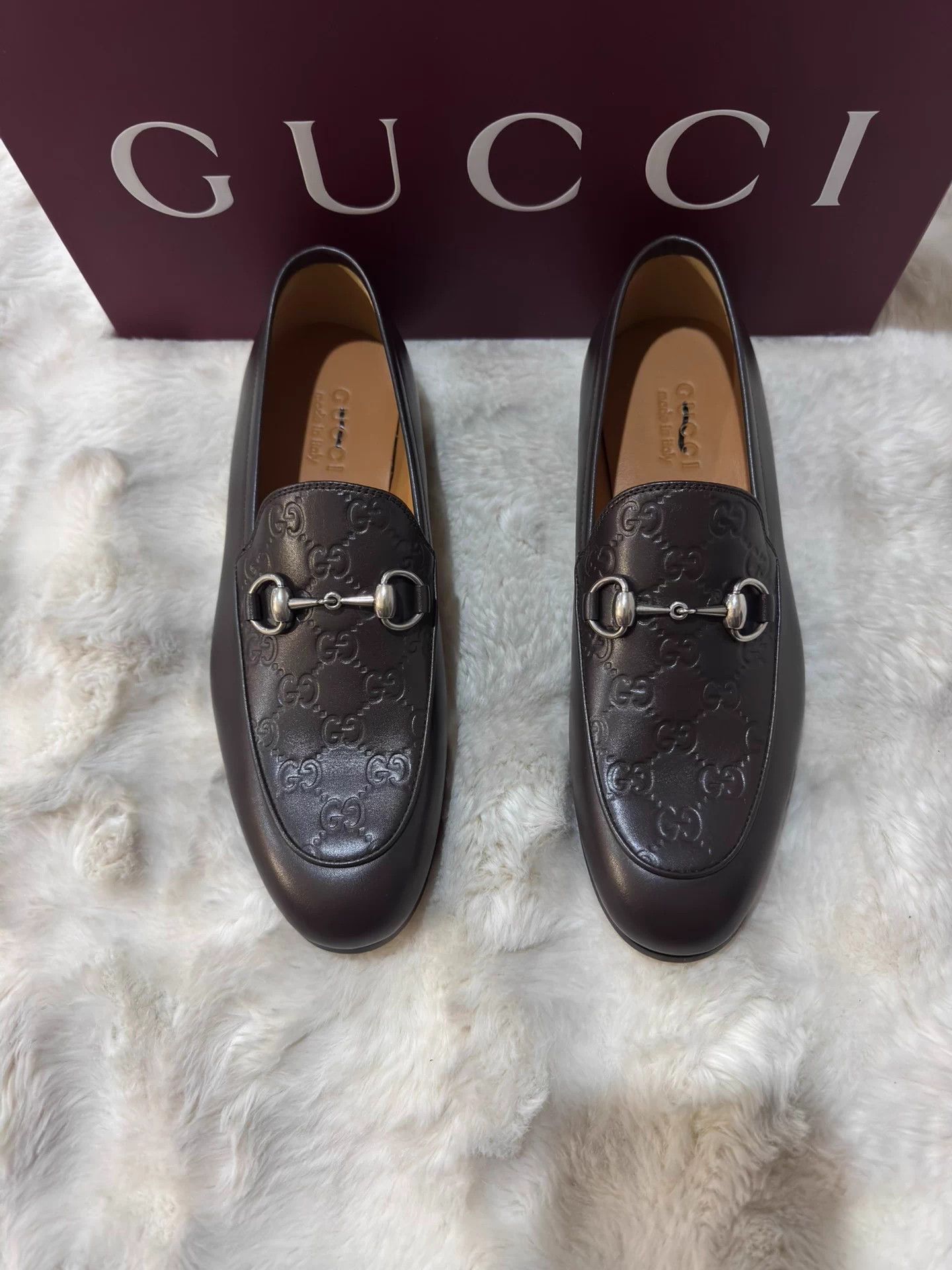 Gucci Gucci All-over Horsebit Loafer Deep Brown 40 EU Size US 8.5 / IT 38.5 - 1 Thumbnail