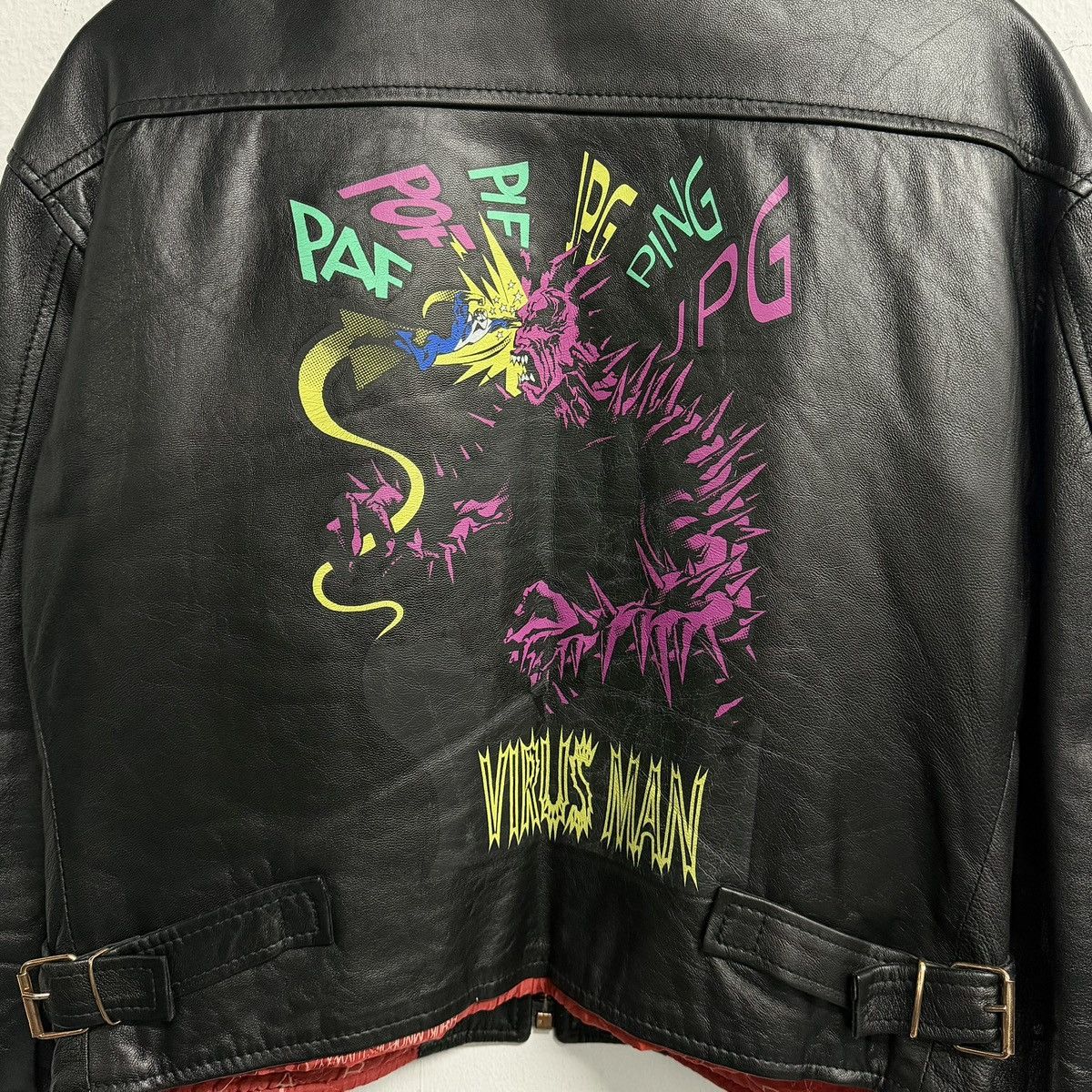 Jean Paul Gaultier JEAN PAUL GAULTIER JPG F/W 1995 Virus Leather Jacket Size US S / EU 44-46 / 1 - 6 Thumbnail