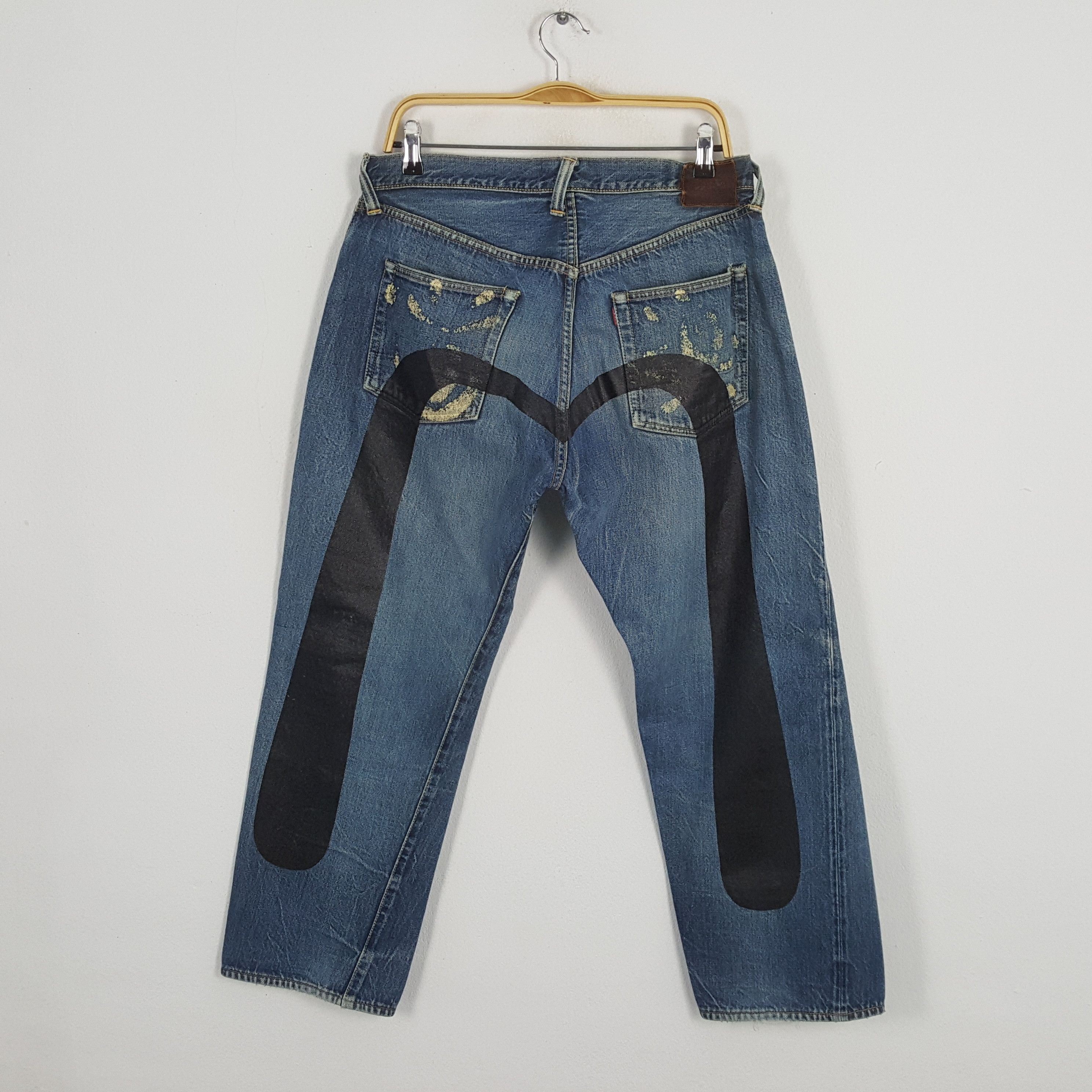 Evisu × Japanese Brand × Vintage Vintage EVISU Japanese Brand Daicock Custom Distressed Jean Size US 32 / EU 48 - 1 Thumbnail