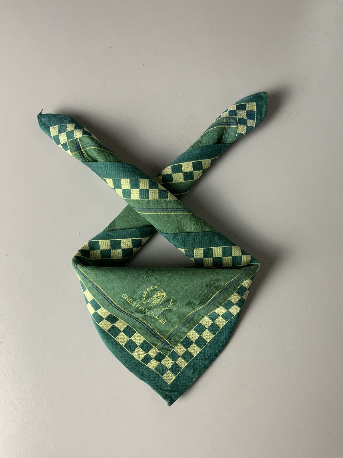 Beverly Hills Polo Club Vintage Crest Polo Club Green Bandana Handkerchiefs Size ONE SIZE - 2 Thumbnail