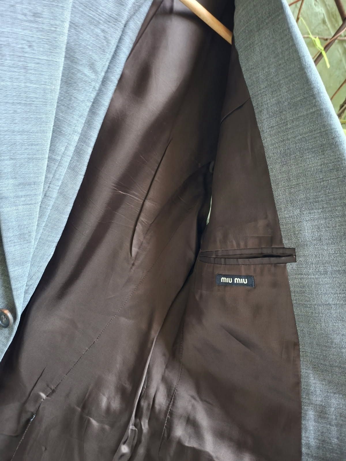 Miu Miu SS2002 Virgin Wool Suit Size 40R - 8 Thumbnail