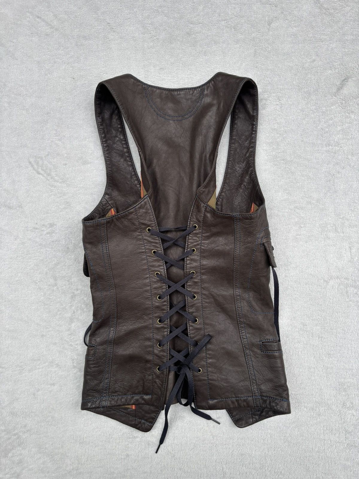 Converse Napoleon Corset Leather Vest Size XS / US 0-2 / IT 36-38 - 19 Thumbnail