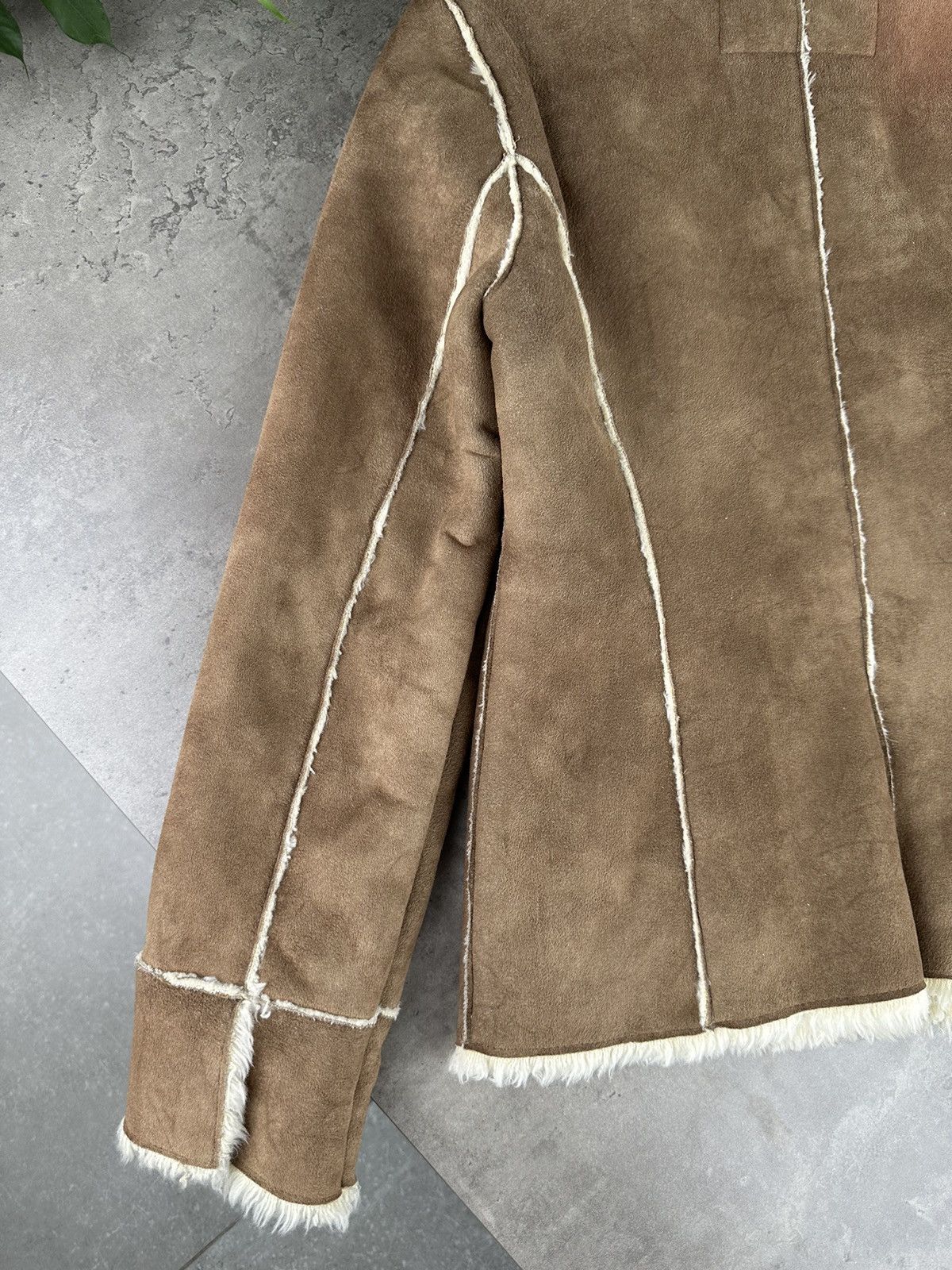 Japanese Brand Vintage Faux Sheepskin Coat Size S / US 4 / IT 40 - 9 Thumbnail