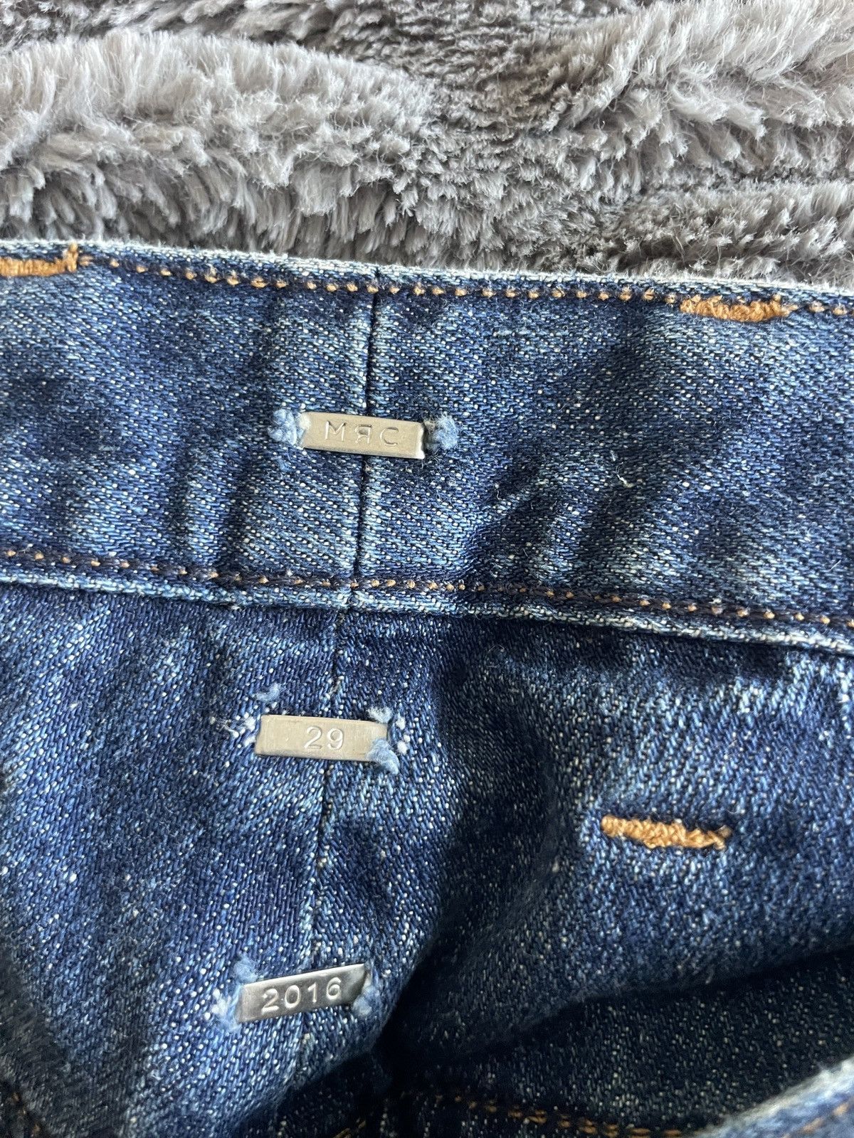 Mr. Completely Button Fly Distressed paint plash skinny jeans Size US 30 / EU 46 - 15 Thumbnail