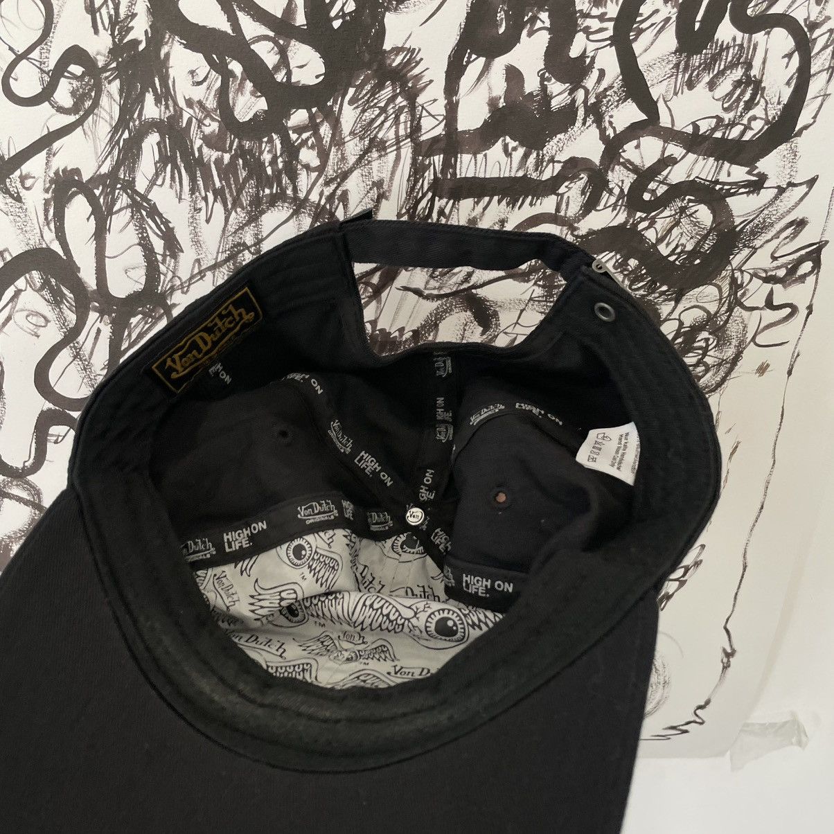 Von Dutch Vintage Von Dutch patch logo Black cap y2k Size ONE SIZE - 4 Thumbnail