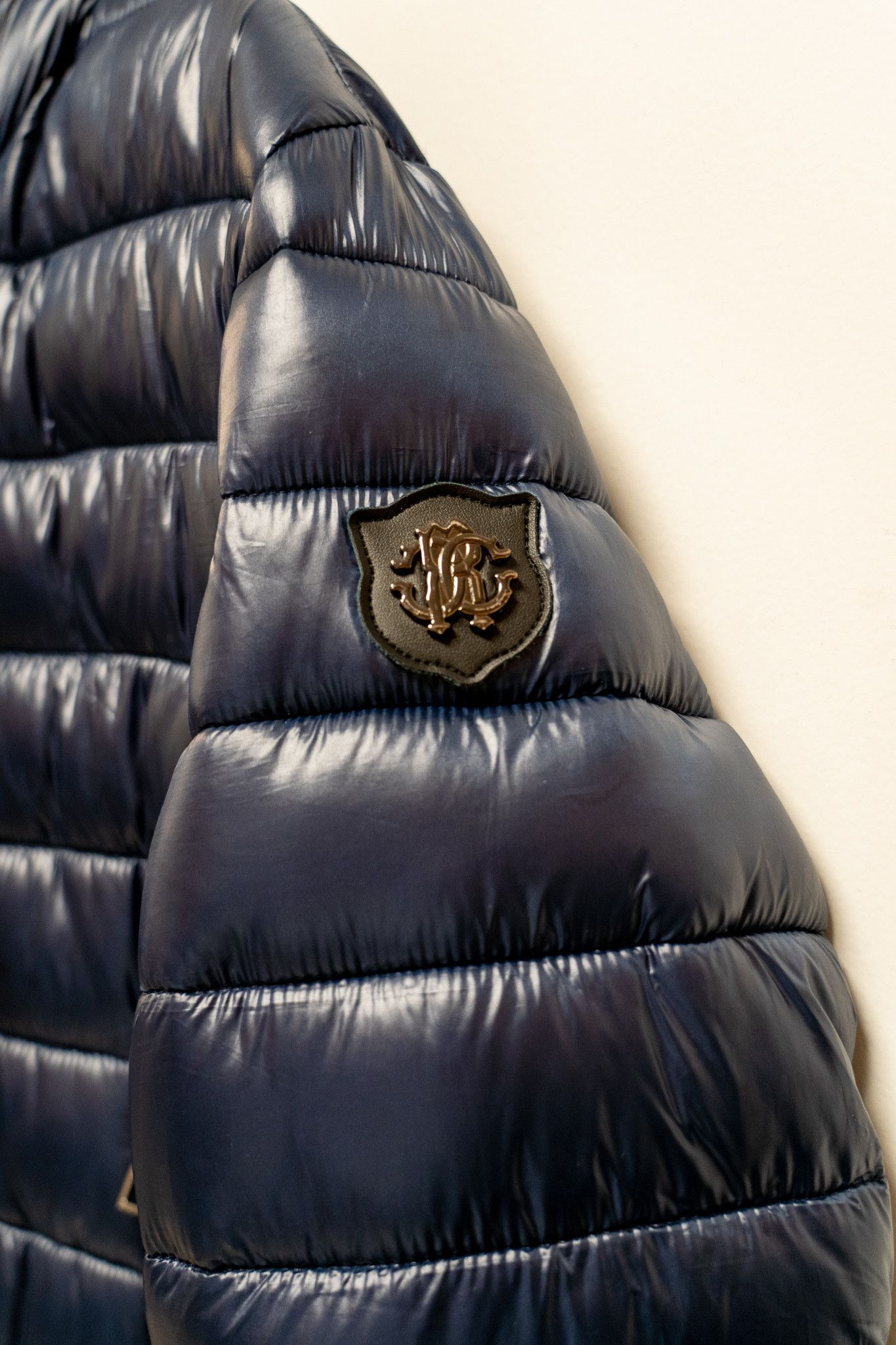 Roberto Cavalli Robert Cavalli Men's Hooded Blue Puffer Jacket Size US M / EU 48-50 / 2 - 3 Thumbnail