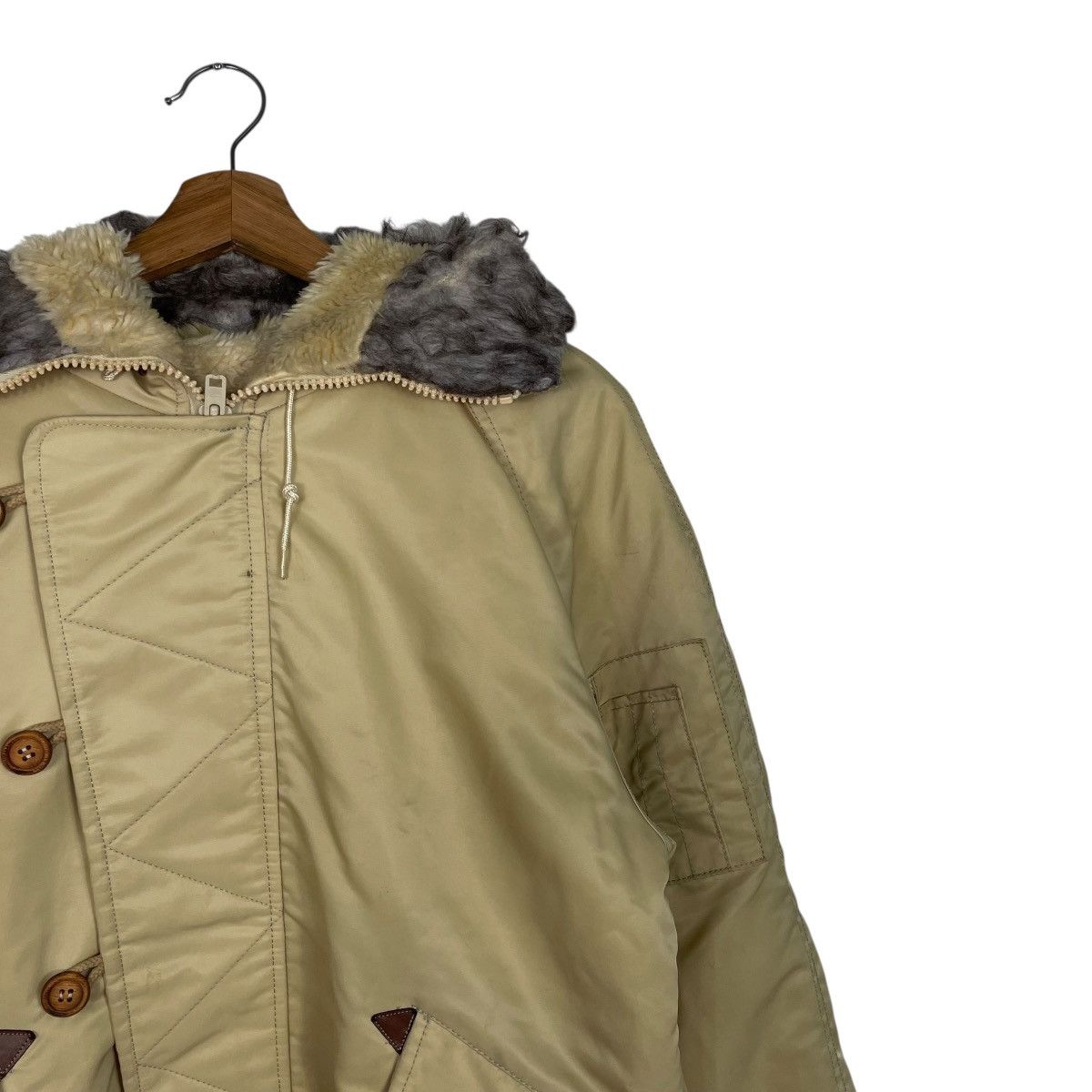 Wrangler Vintage 80s Wrangler Rapid Train N2B Sherpa Lined Jacket Size US M / EU 48-50 / 2 - 5 Thumbnail