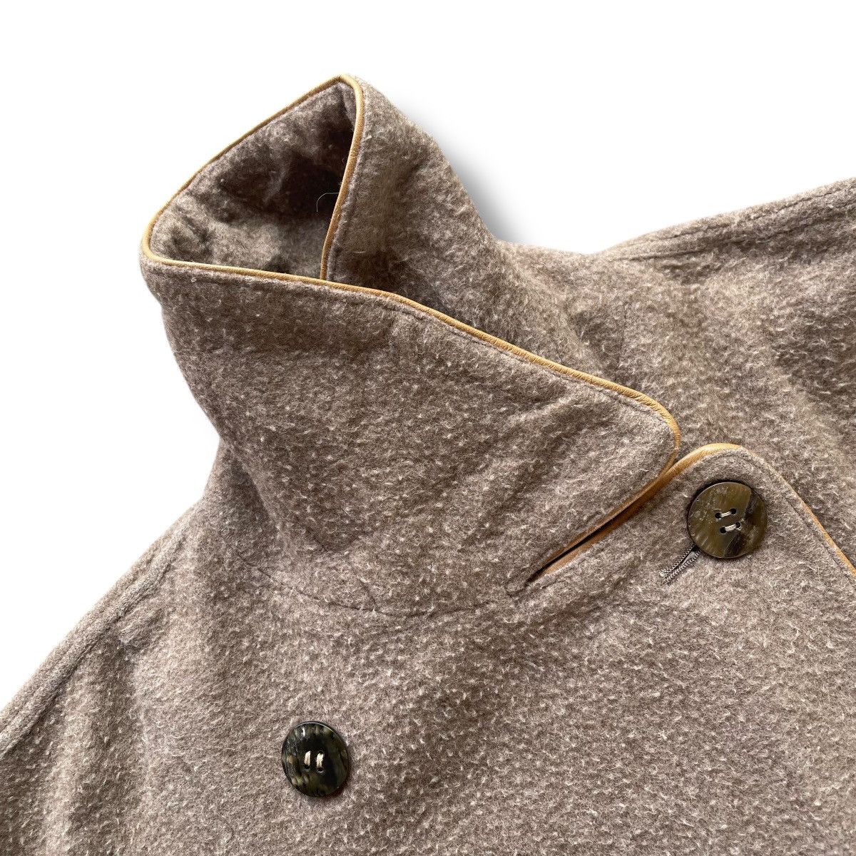 Yohji Yamamoto 💰BINDING OFFER 💰 VINTAGE YS YOHJI YAMAMOTO WOOL TRENCH COAT Size XL / US 12-14 / IT 48-50 - 4 Thumbnail