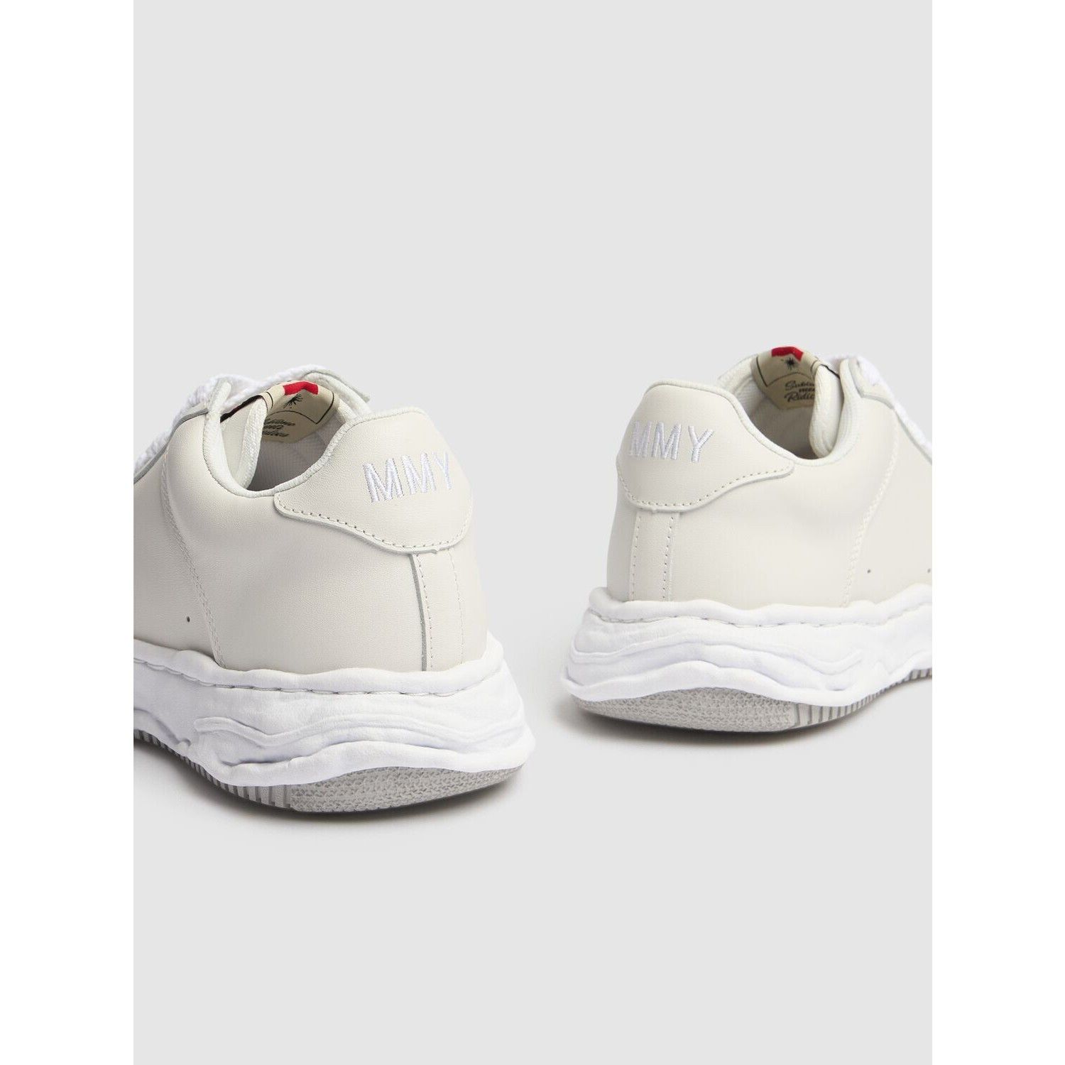 Other MIHARAYASUHIRO Wayne Men's White Leather Sneakers New & Auth Size US 7 / EU 40 - 3 Thumbnail