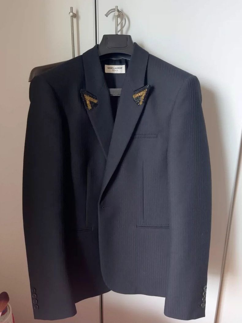 Saint Laurent Paris Saint Laurent Paris blazer 2505-Nextarrow Size 48R - 1 Thumbnail