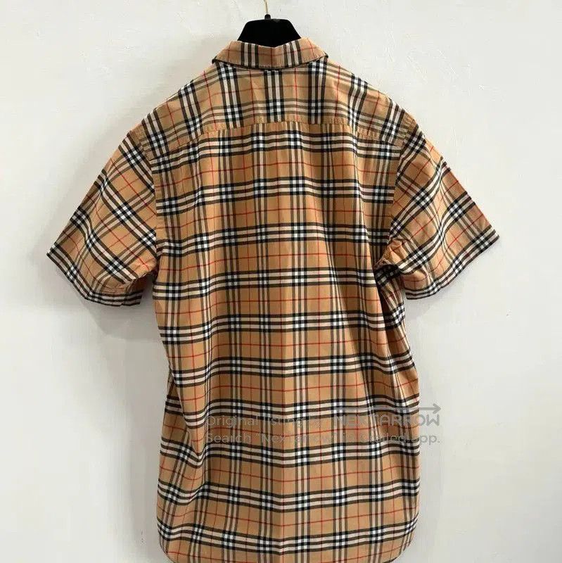 Burberry Burberry Brown Cotton Short Sleeve Shirt. Size US M / EU 48-50 / 2 - 3 Thumbnail