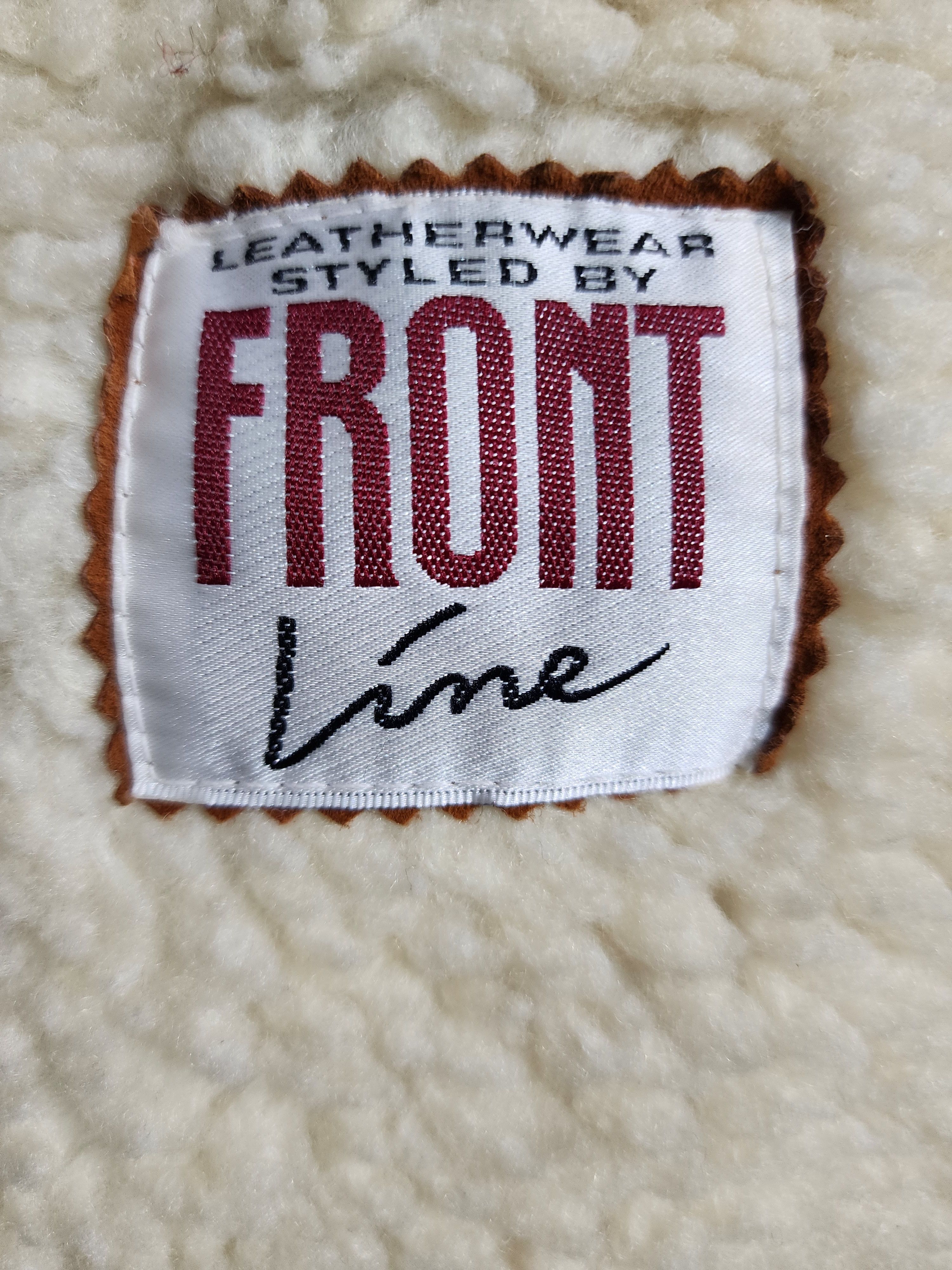 Genuine Leather Brown Women's Fur Jacket: Women's Vintage Button Coat Size XL / US 12-14 / IT 48-50 - 9 Thumbnail