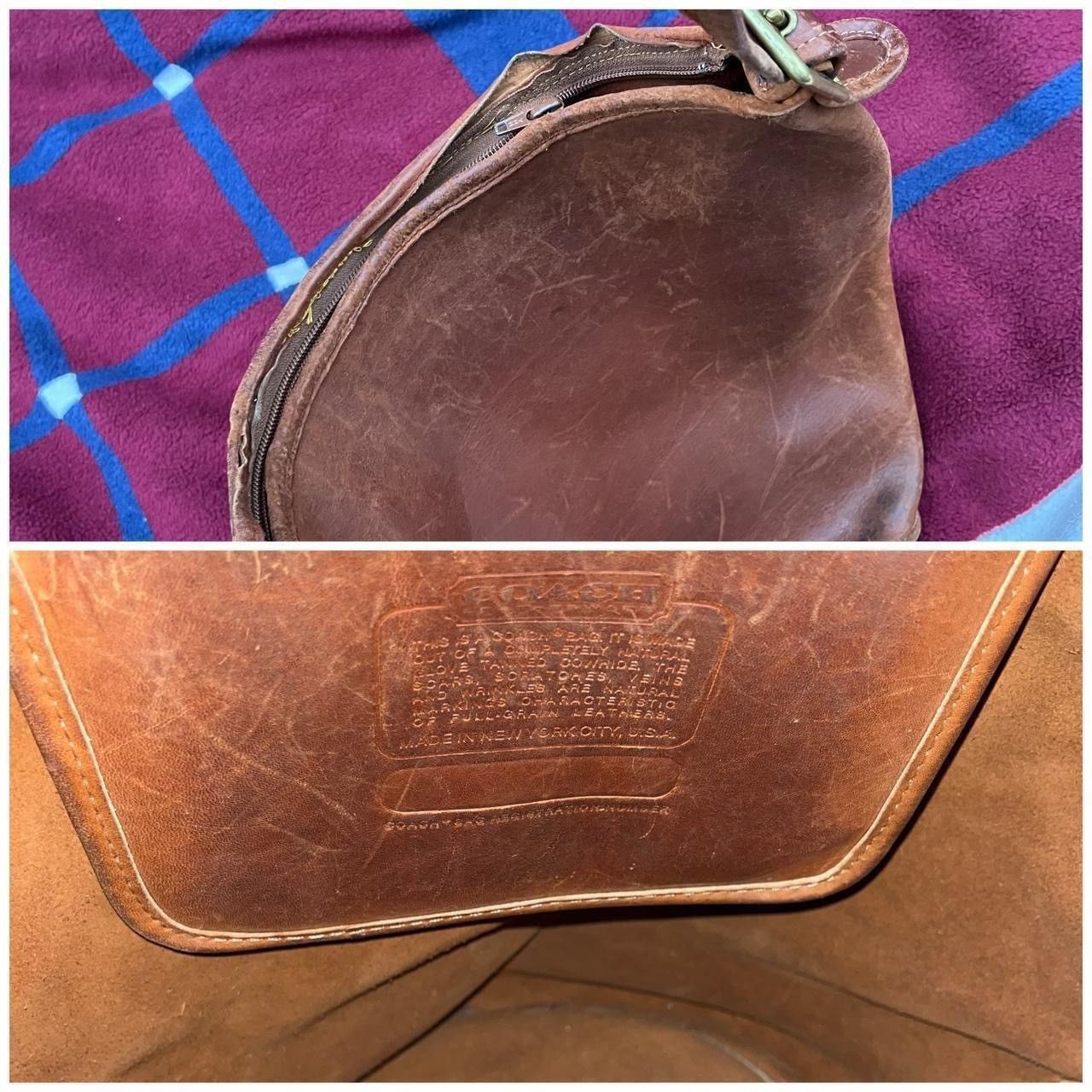 Coach Vintage Coach large Brown Leather Shoulder bucket buckle Size ONE SIZE - 4 Thumbnail