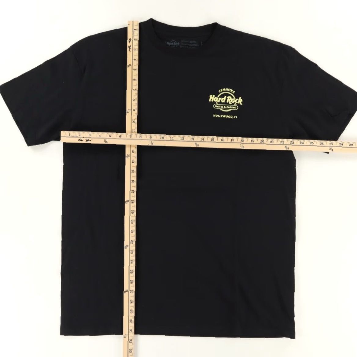 Hard Rock Cafe Hard Rock Café Hollywood FL Solid T-Shirt Black Men's XL Shirt Size US XL / EU 56 / 4 - 4 Thumbnail