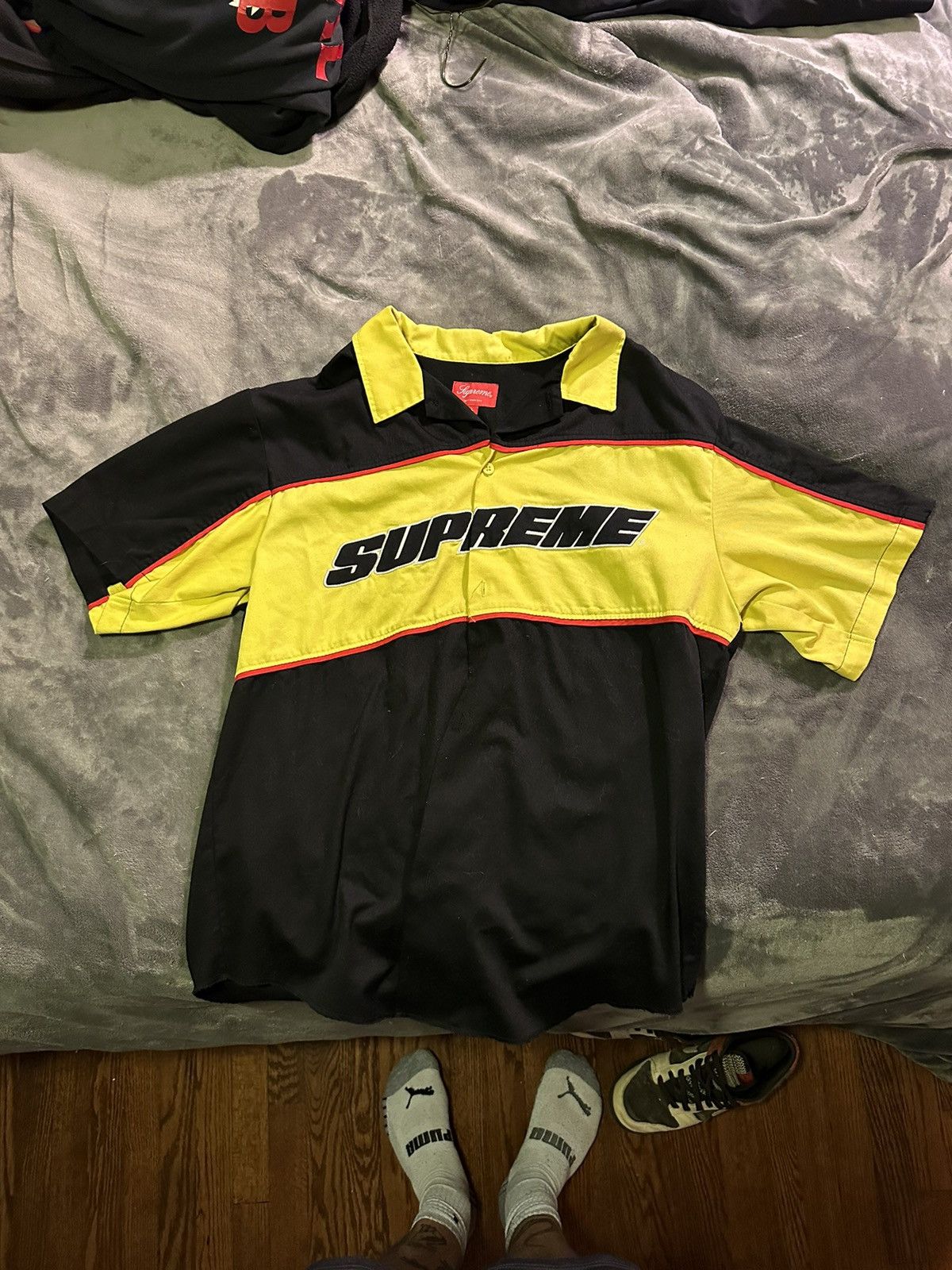 Supreme Supreme color blocked work shirt (SS18) | Grailed