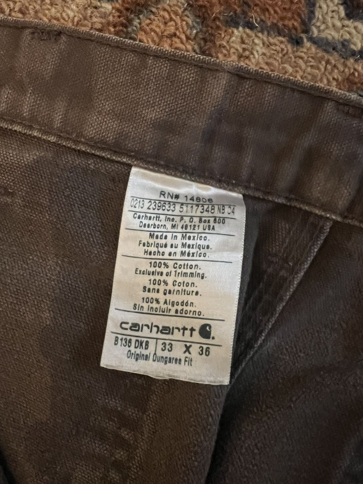 Carhartt VINTAGE CARHARTT DOUBLE DUCK PANTS Size US 32 / EU 48 - 3 Thumbnail