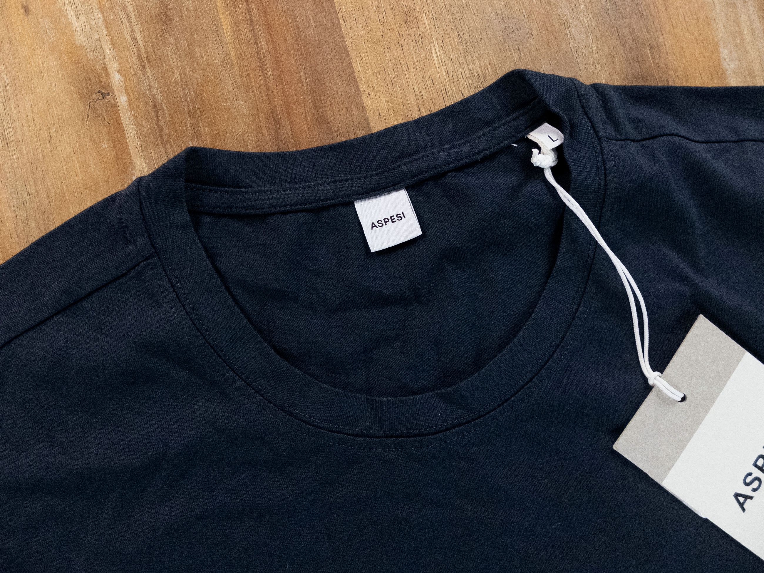 Aspesi ASPESI Hai Sempre solid navy blue t-shirt Large Size US L / EU 52-54 / 3 - 2 Thumbnail