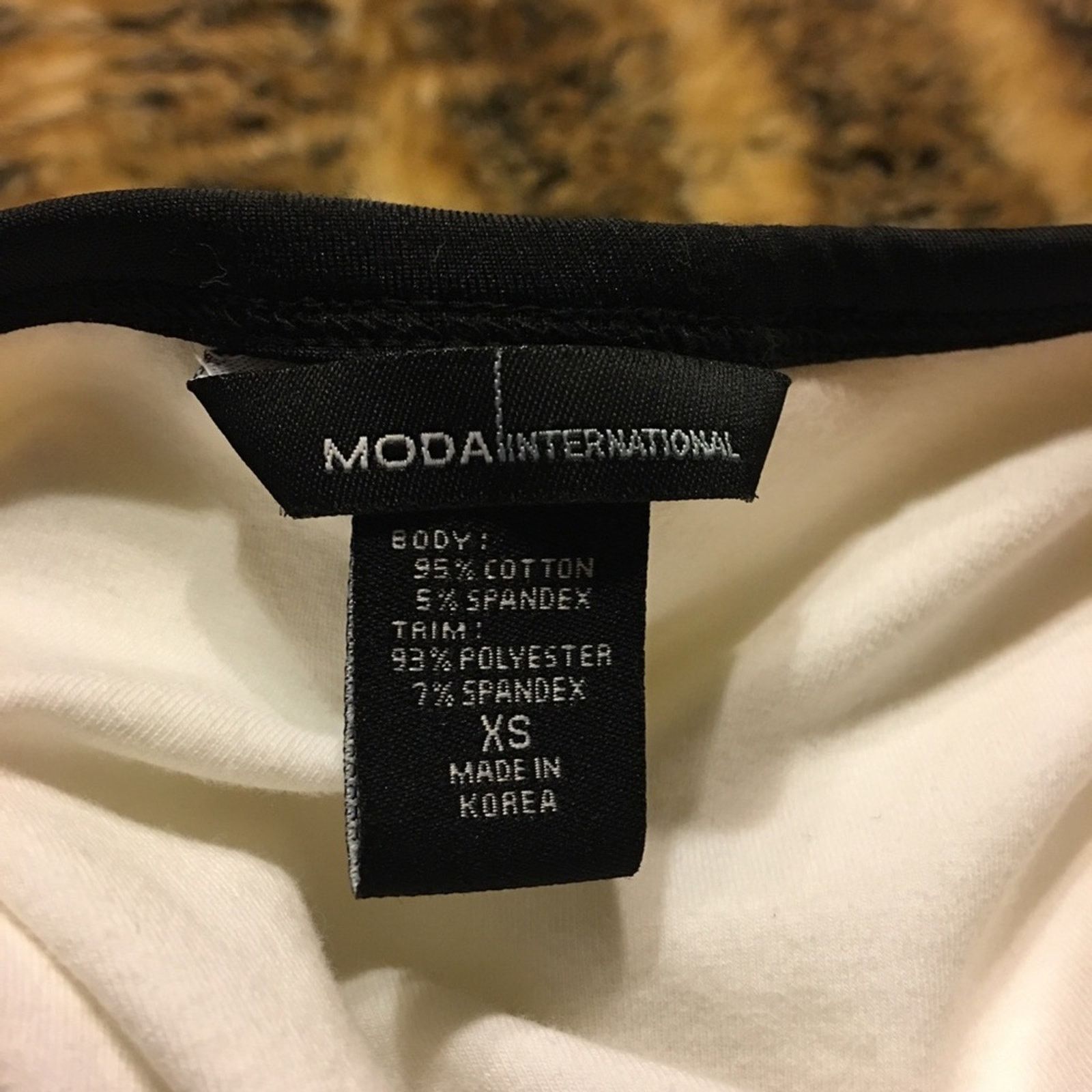 Other Moda International white black border top XS Size XS / US 0-2 / IT 36-38 - 7 Thumbnail