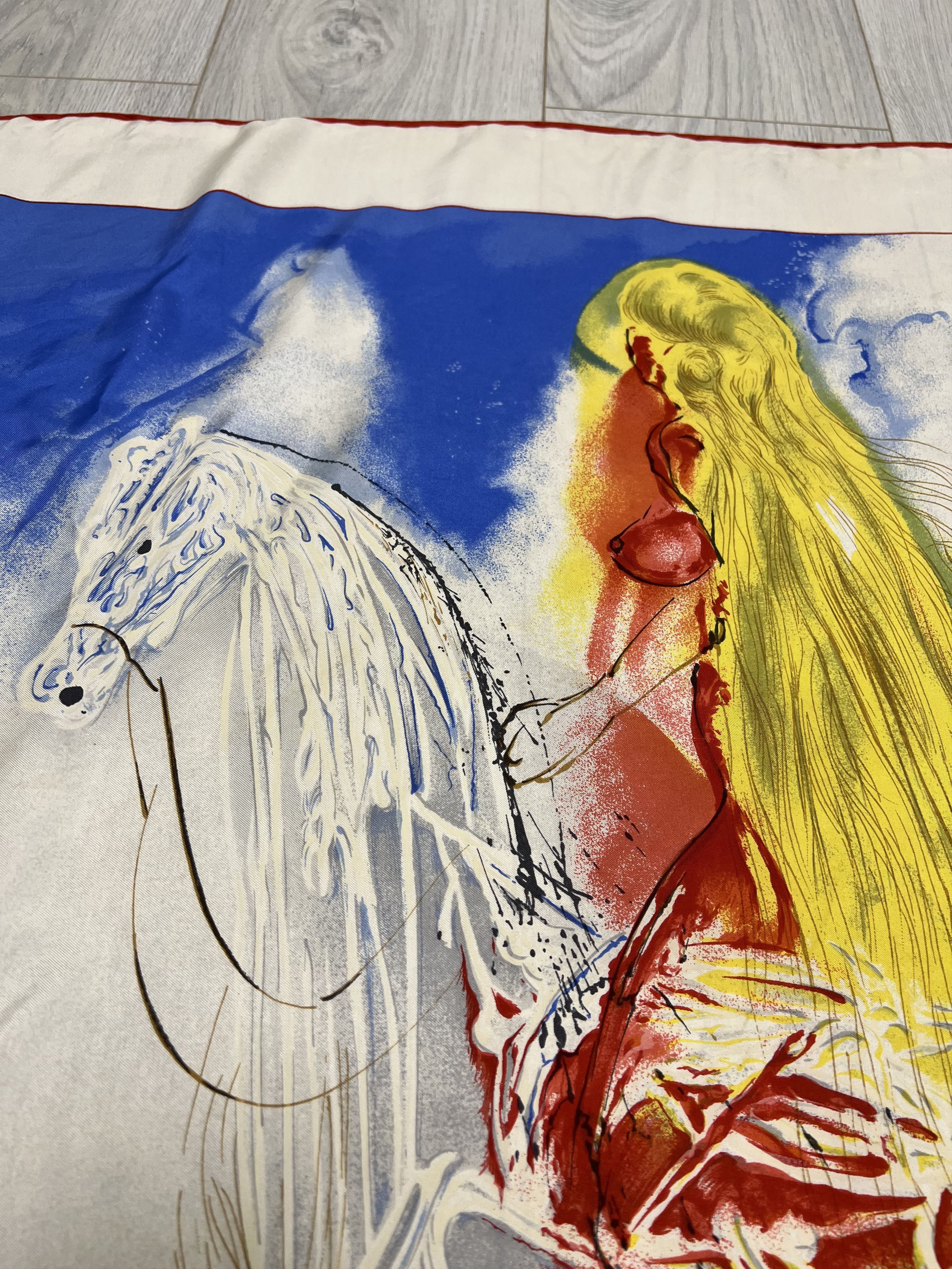 Other Salvador Dali Lady Godiva On Silk Scarf Limited Edition 1987 Size ONE SIZE - 10 Thumbnail