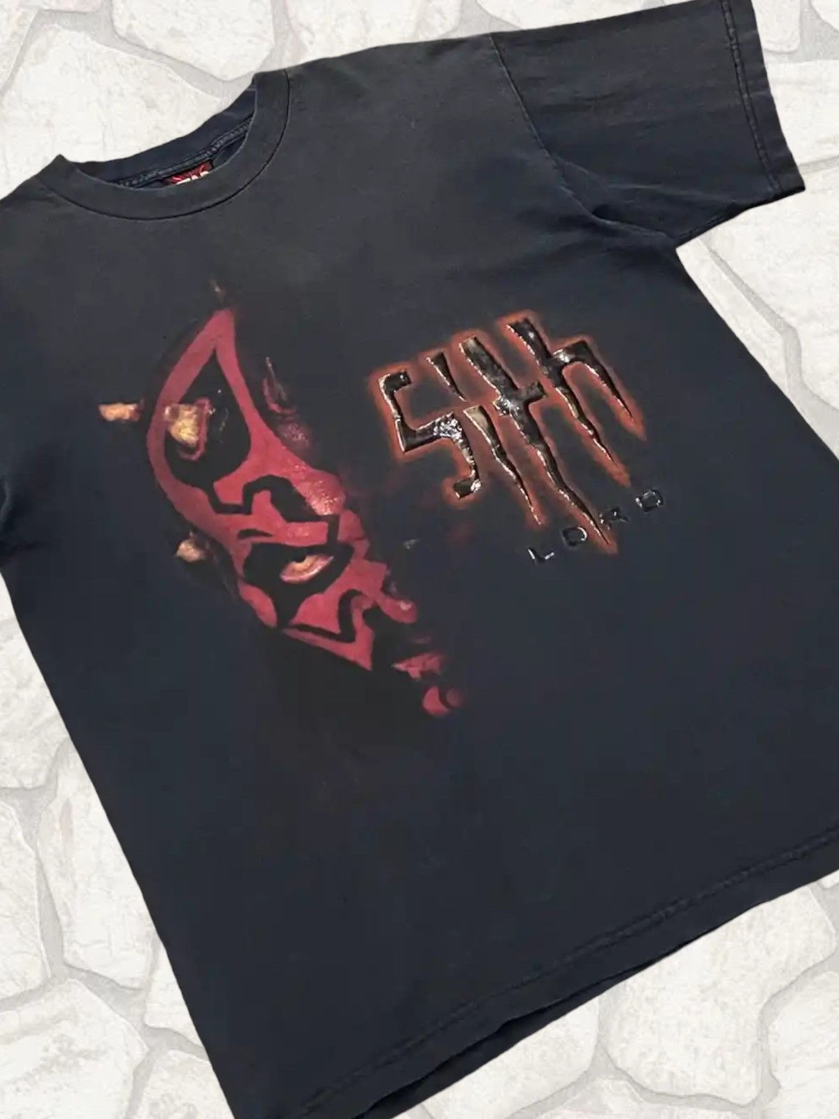 Star Wars × Vintage 90s Vintage Star Wars Sith Lord Sun Faded Tshirt Size US M / EU 48-50 / 2 - 3 Thumbnail