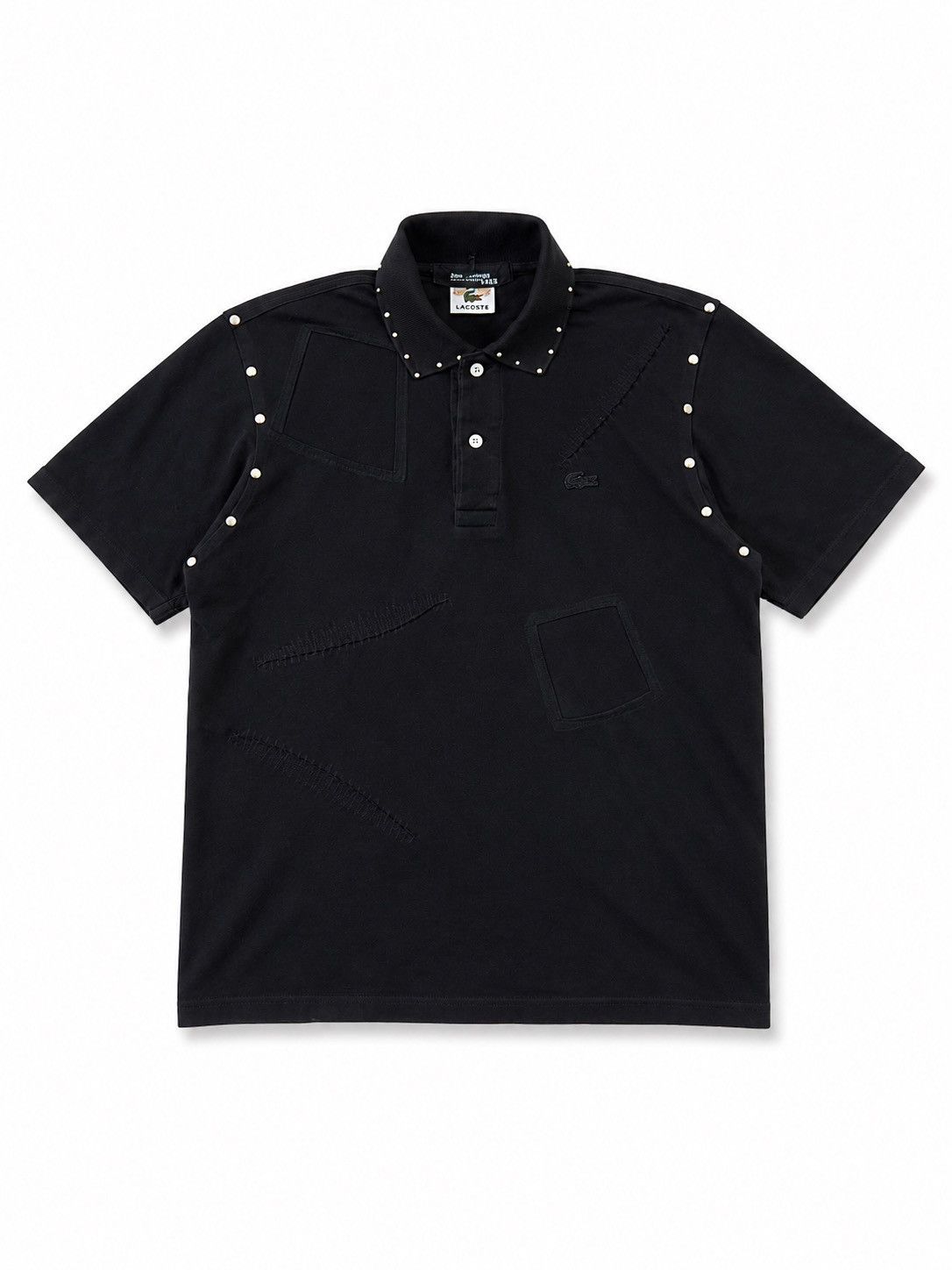 Junya Watanabe × Lacoste Archive Junya Watanabe x Lacoste Studded Patchwork Polo Size US M / EU 48-50 / 2 - 1 Thumbnail