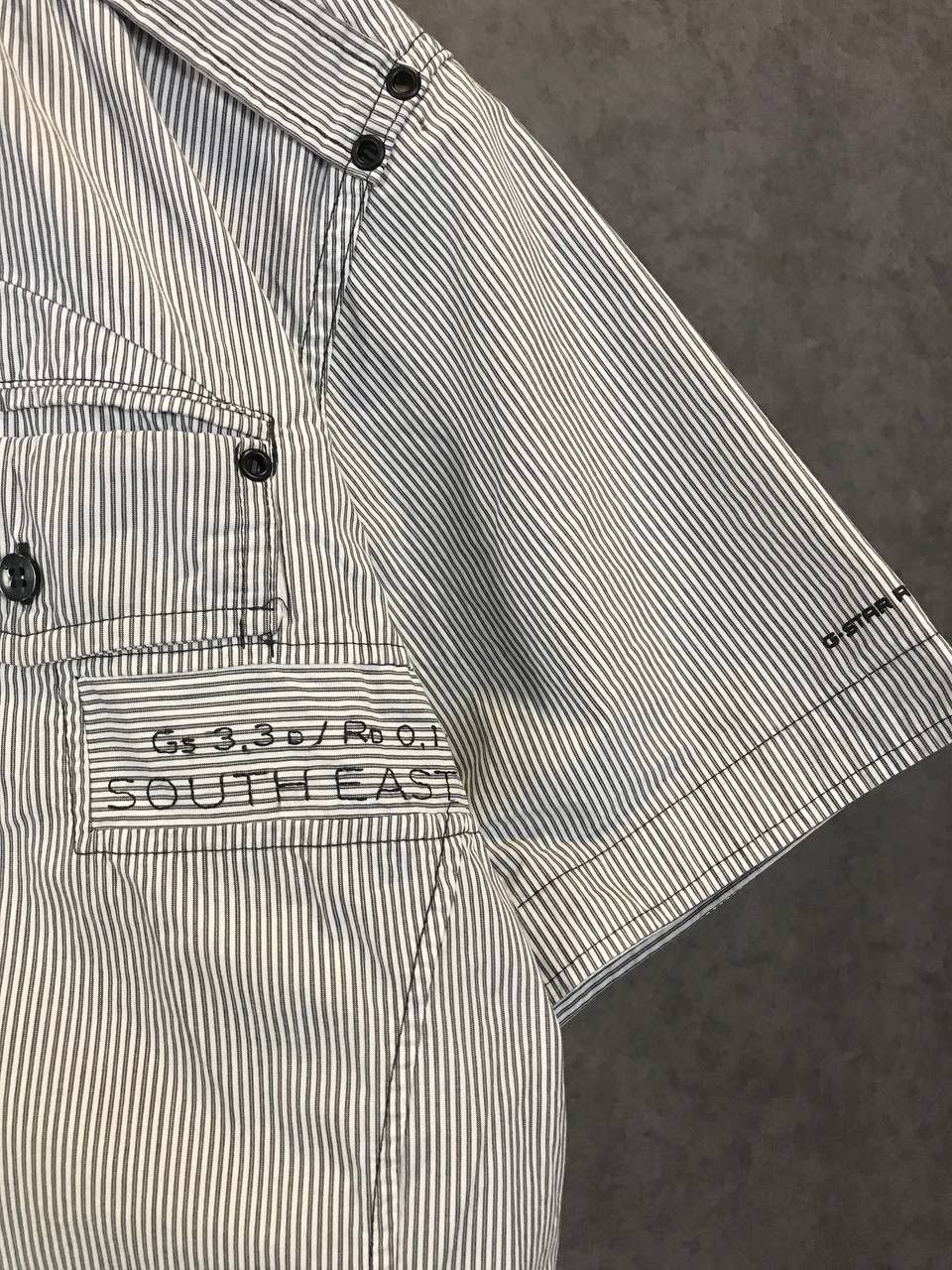 G-Star G Star Raw striped designer shirt Size US L / EU 52-54 / 3 - 3 Thumbnail