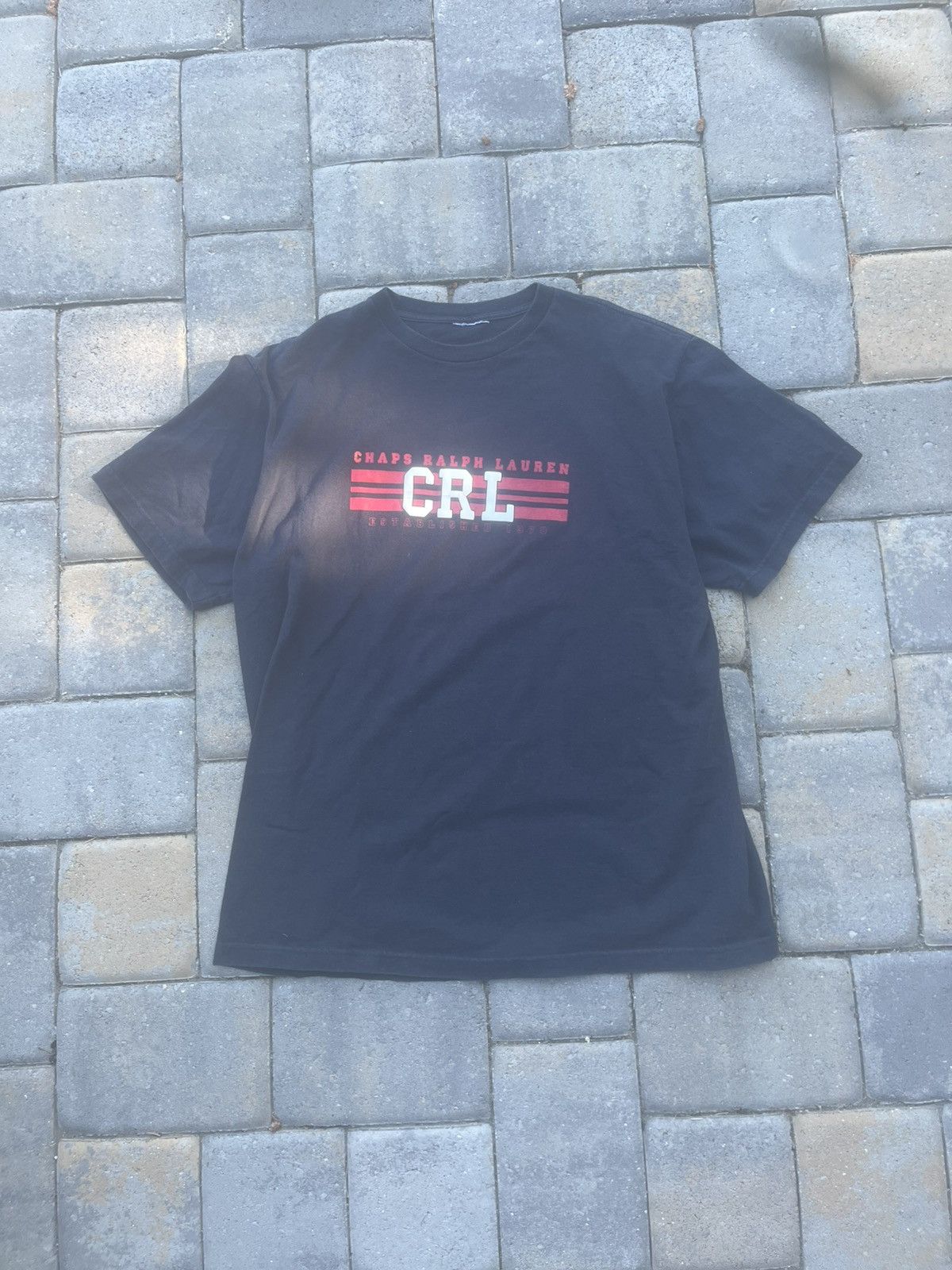 Chaps Ralph Lauren Vintage 90s CRL Logo Tee Size US XL / EU 56 / 4 - 1 Thumbnail