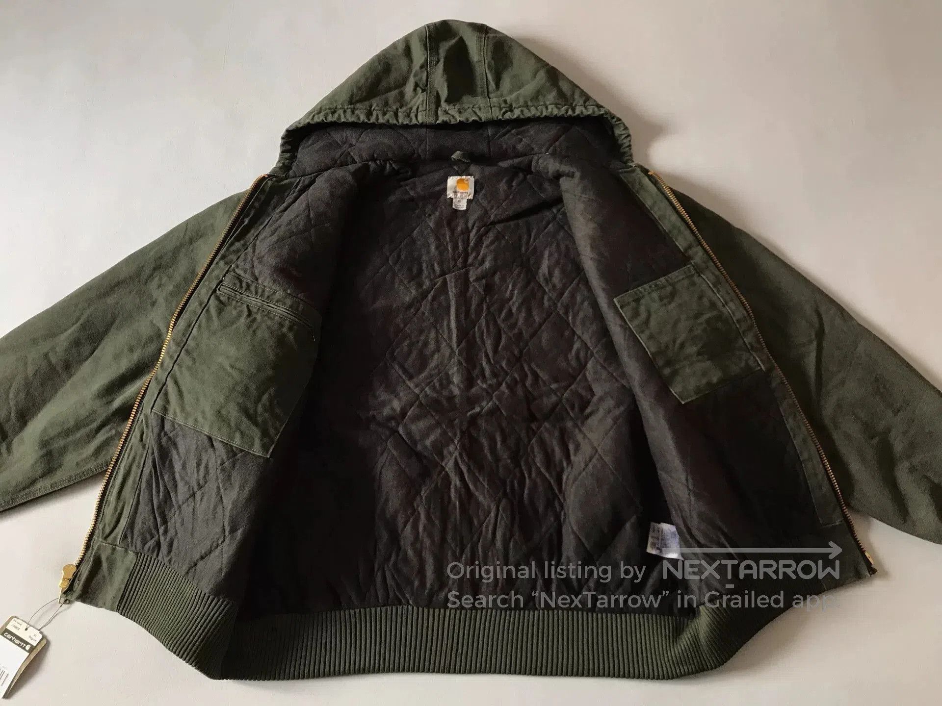 Carhartt Carhartt J130 Moss Green Hooded Jacket. Size US XL / EU 56 / 4 - 3 Thumbnail