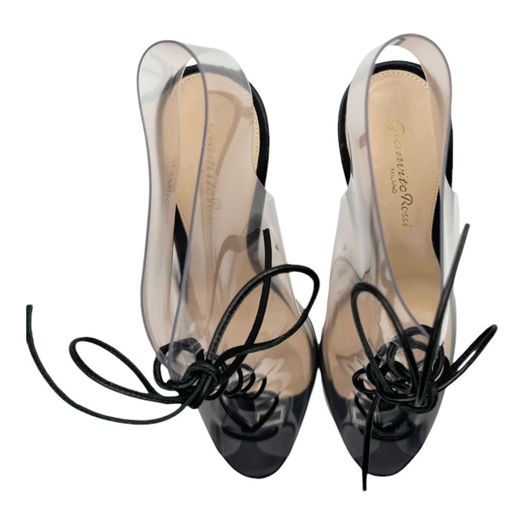 Gianvito Rossi Gianvito Rossi PVC Naked Lace-Up Booties NWOT Size US 8.5 / IT 38.5 - 8 Thumbnail