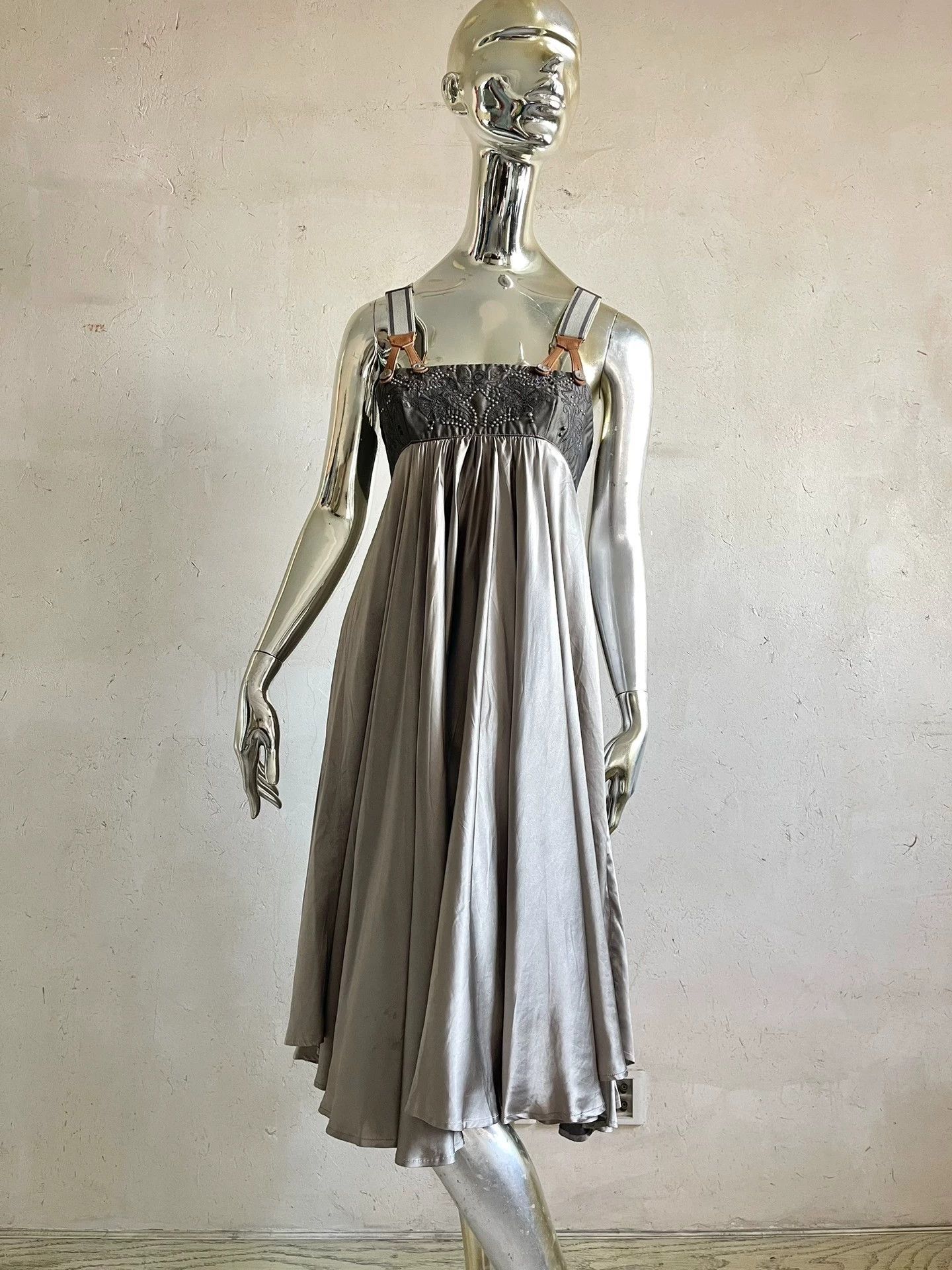Diesel Diesel Silk Beaded Pinafore Dress Italy NOS S Size S / US 4 / IT 40 - 1 Thumbnail