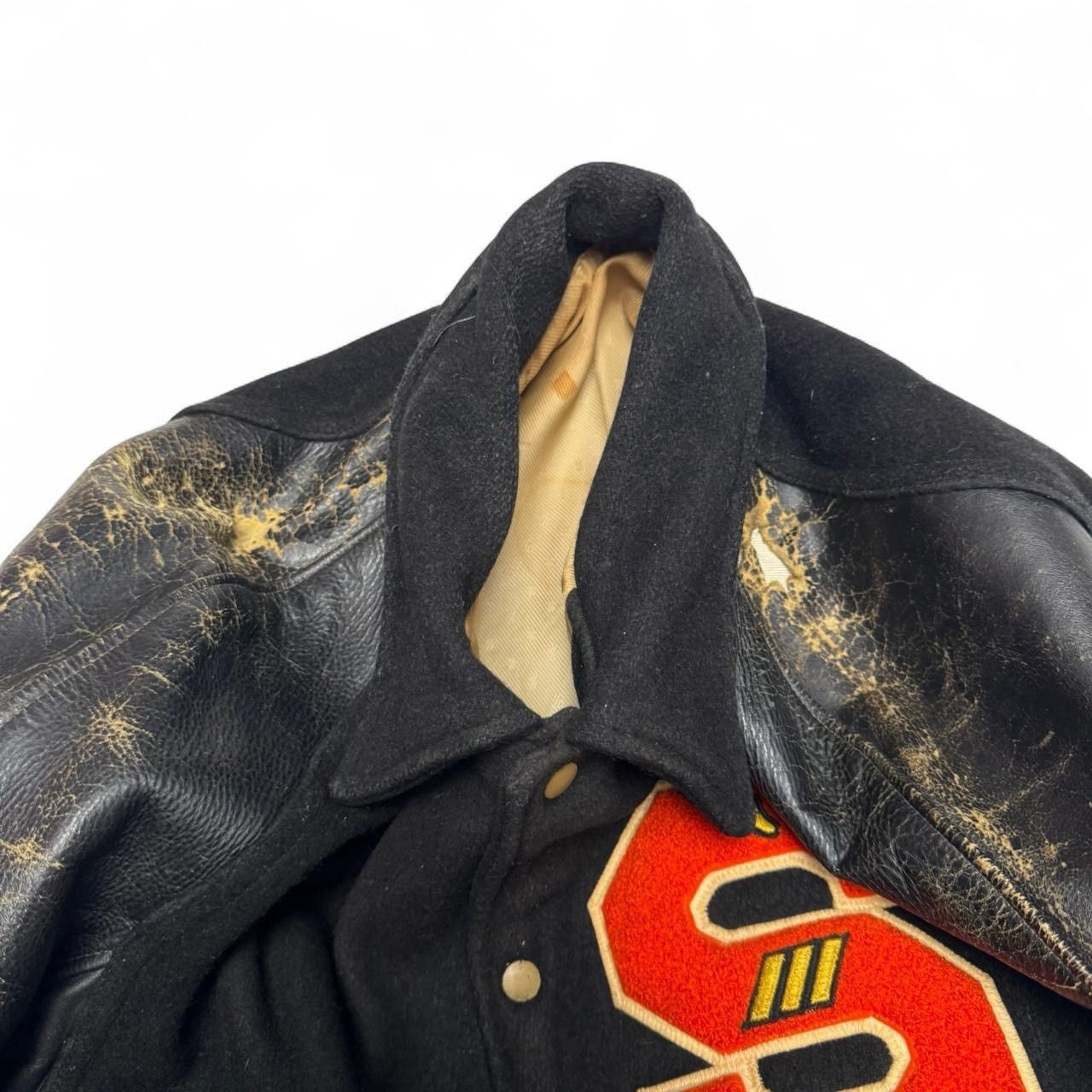 Vintage 1960s Syracuse University varsity jacket black and orange Size US L / EU 52-54 / 3 - 4 Thumbnail