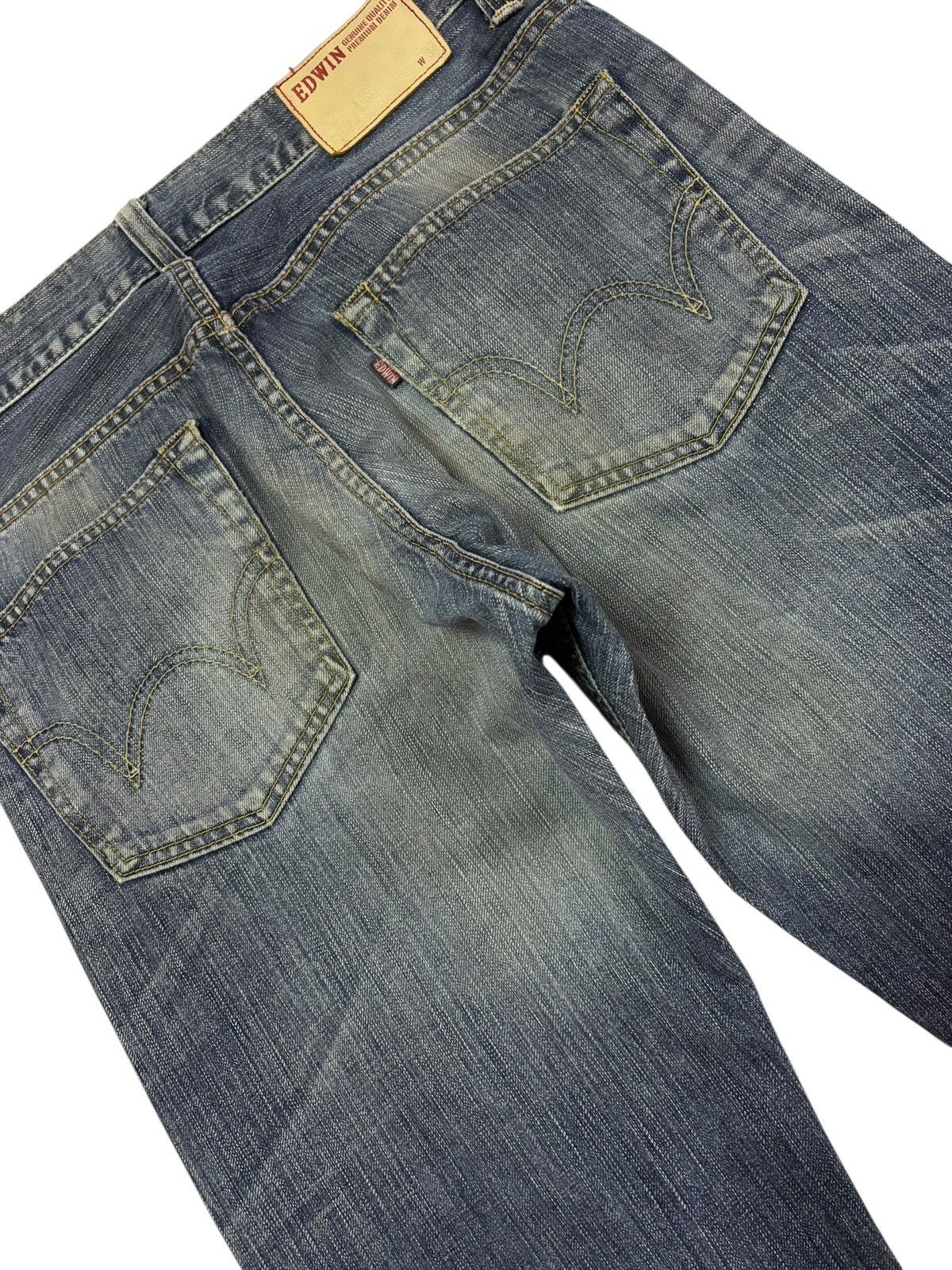 Edwin Vtg Edwin Japan 504 Distressed Jeans Size US 32 / EU 48 - 7 Thumbnail