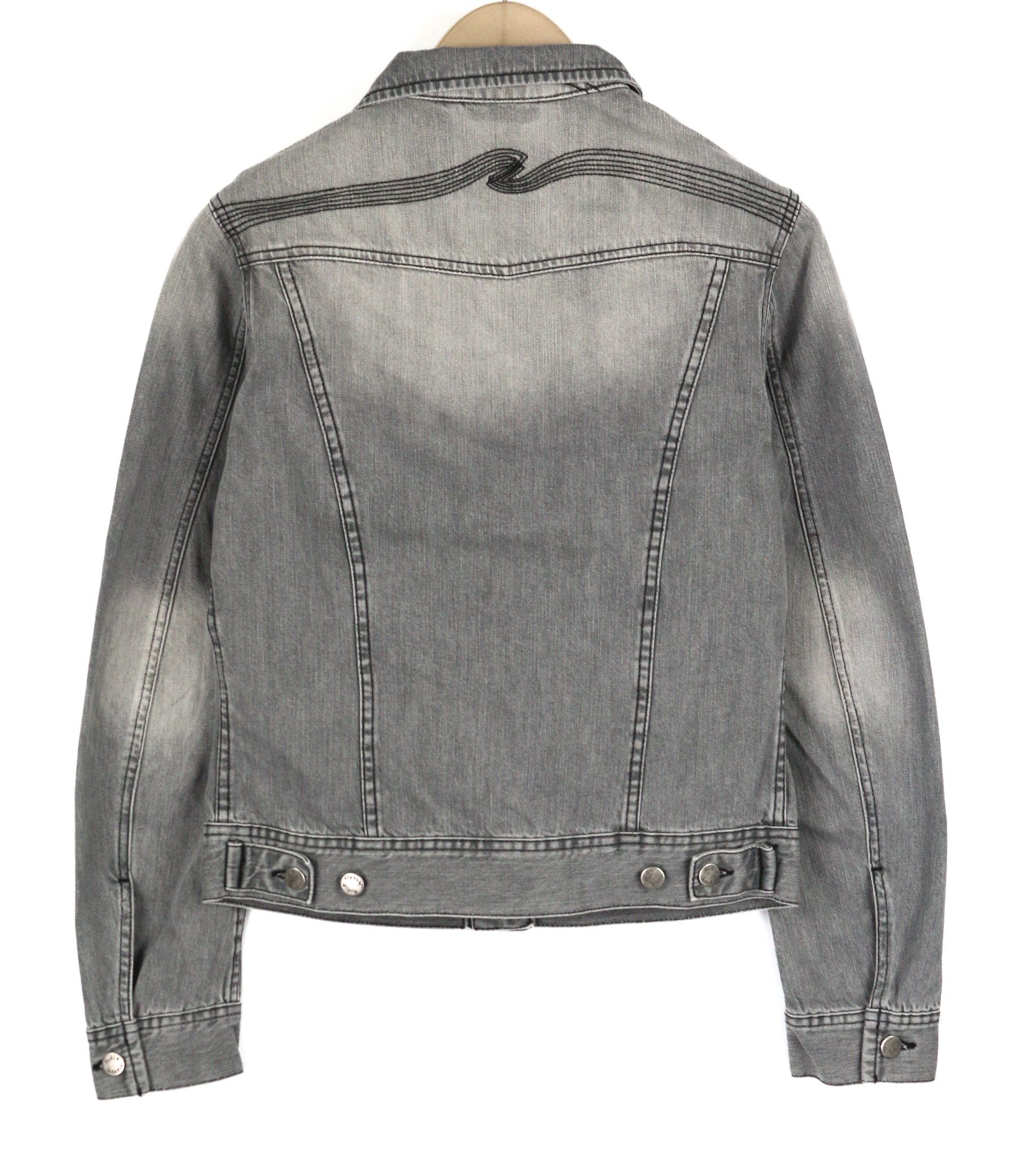 Nudie Jeans CONNY S Sunbleached Black Grey Jacket 81619 Size US S / EU 44-46 / 1 - 2 Thumbnail