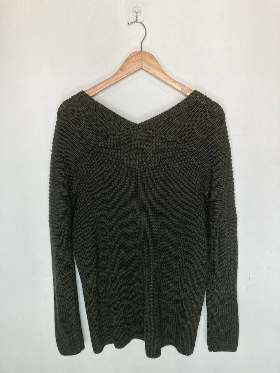 Superdry Super Dry Cora Ribbed V-Neck Pullover Size M / US 6-8 / IT 42-44 - 2 Thumbnail