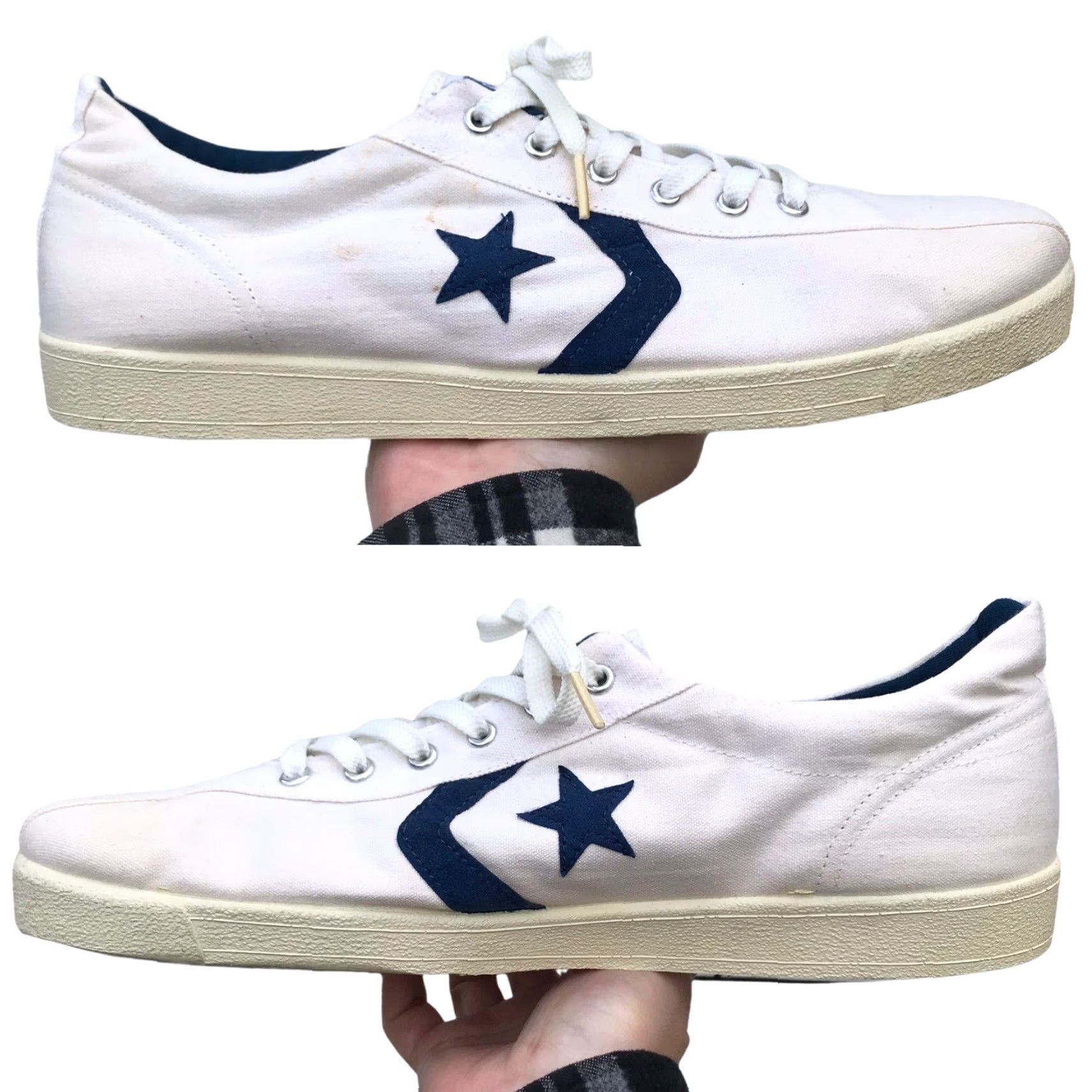 Converse VINTAGE Converse One Star Mens Sneaker | 13 US | Made in USA | Tan | USA Theme | Athletic Shoes Size US 13 / EU 46 - 4 Thumbnail