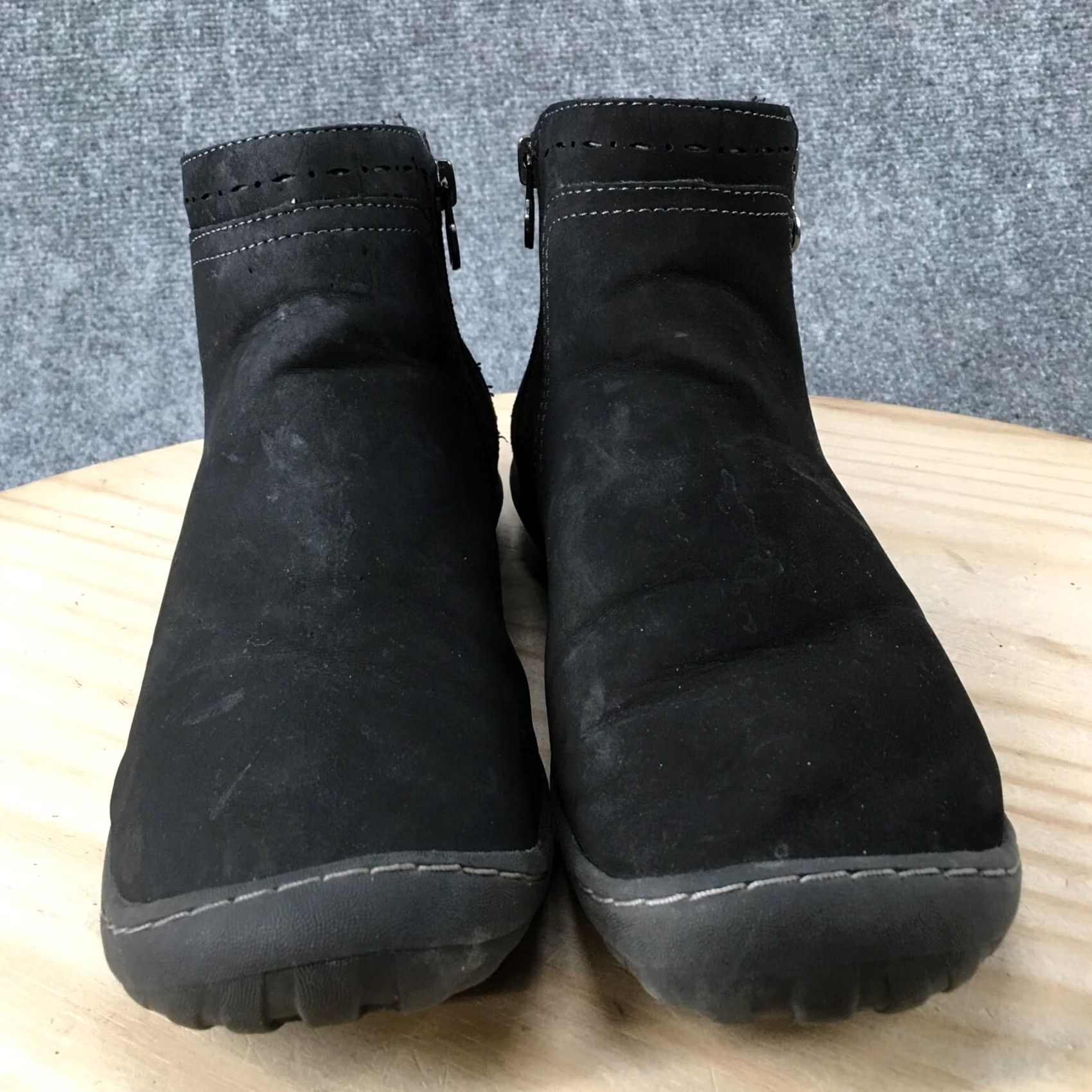 Vintage JBU By Jambu Boots Womens 9 M Juno Ankle Booties Black Faux Leather Zipper Boots Size US 9 / IT 39 - 7 Thumbnail