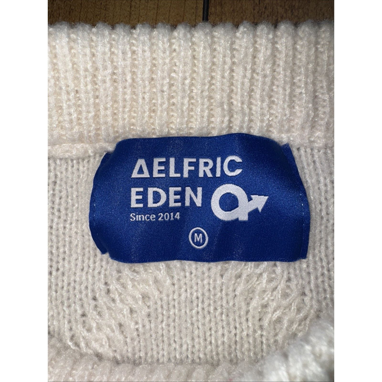Vintage Aelfric Eden Cable Knit Sweater Cream M Chunky Pullover Size US M / EU 48-50 / 2 - 3 Thumbnail