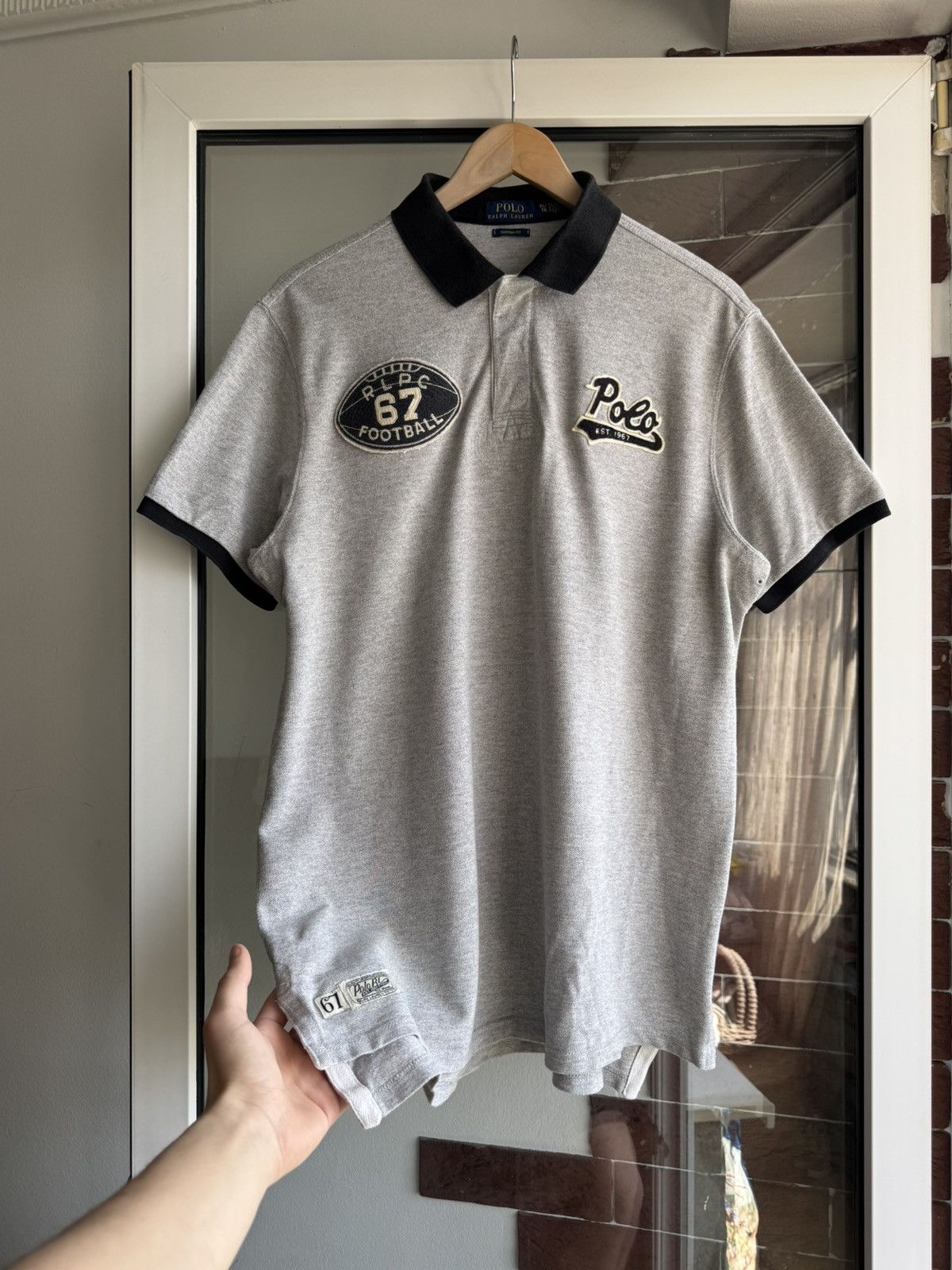 Polo Ralph Lauren Polo Ralph Laurent Cotton Regby RLPC 67 Football Tee Size US XL / EU 56 / 4 - 3 Thumbnail