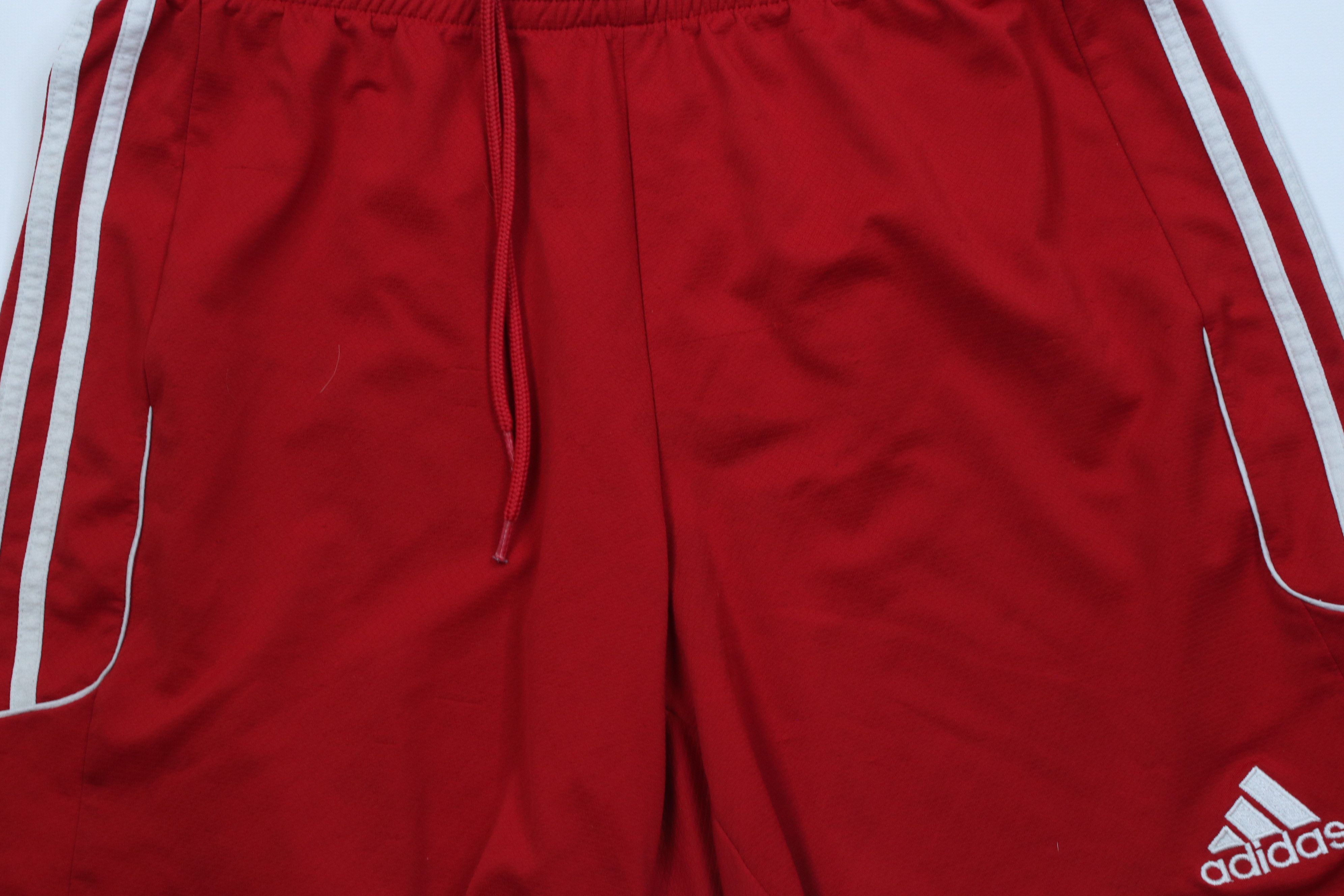Adidas Vintage Y2K Adidas Knee Running Jogging Soccer Shorts Red Size US 34 / EU 50 - 3 Thumbnail