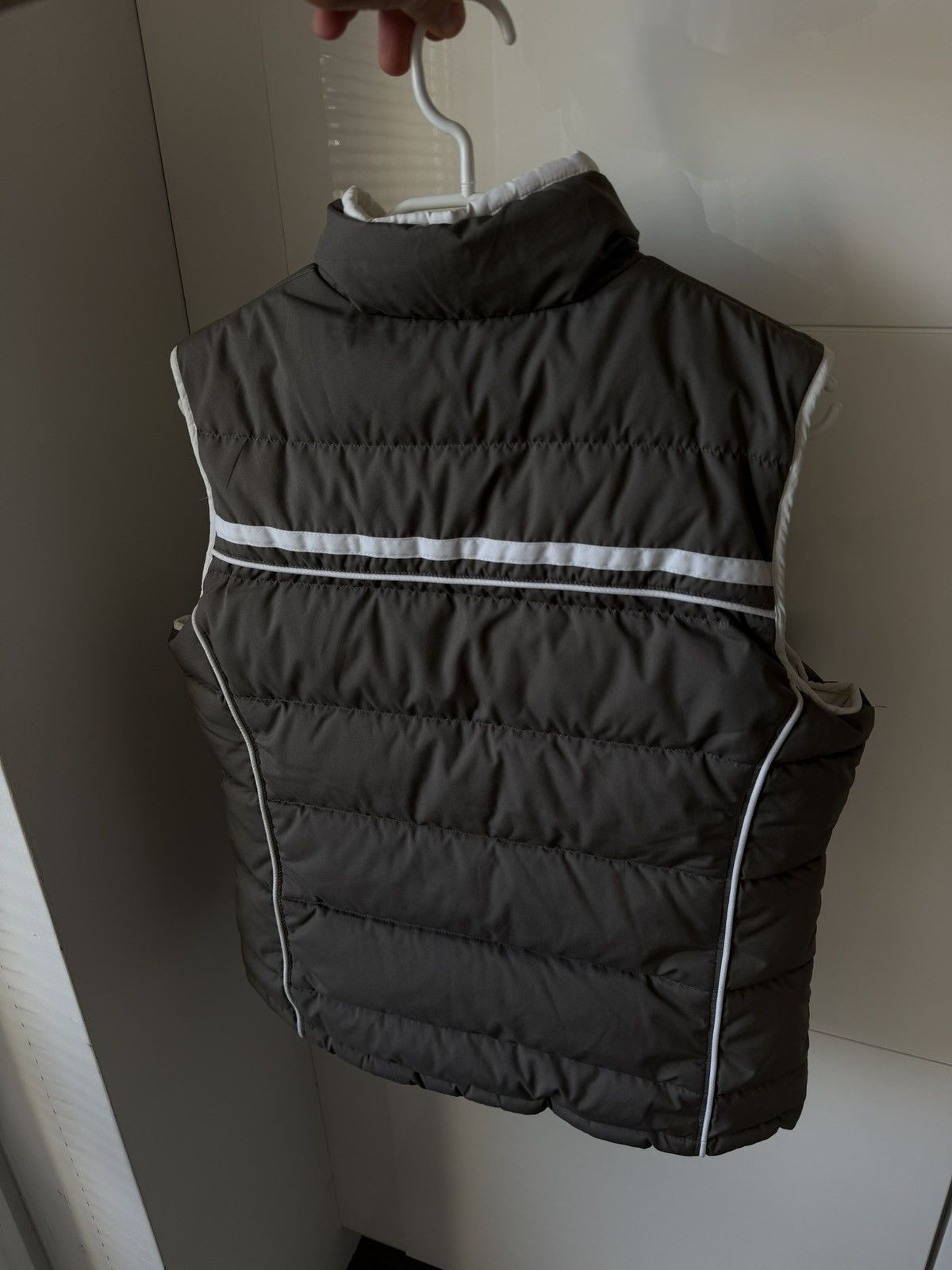 Vintage ‼️Vintage Knit Swoosh Logo Puffer Reversible Brown Vest‼️ Size M / US 6-8 / IT 42-44 - 7 Thumbnail